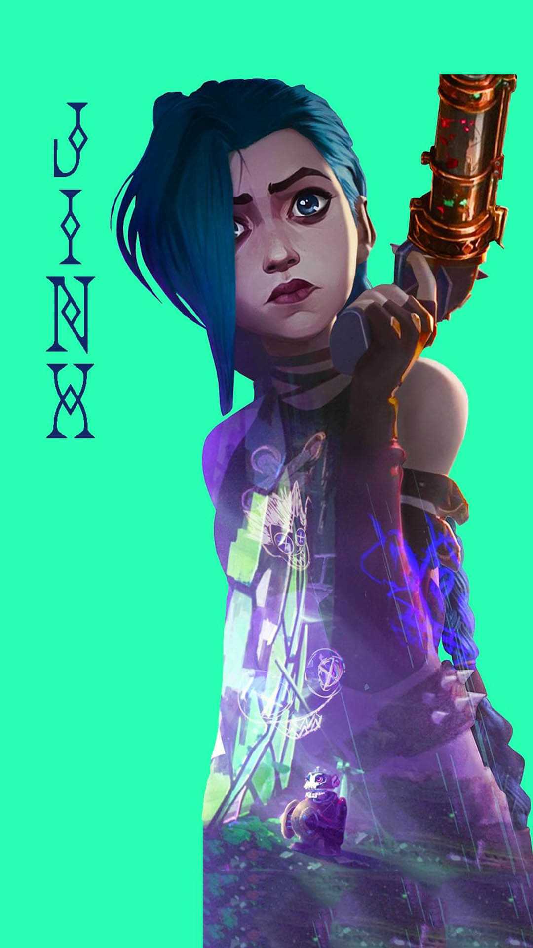 Arcane Wallpaper 4K Jinx Vi League of Legends 6960