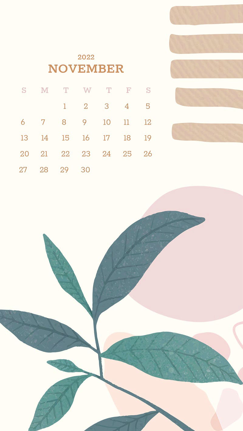 2022 November Calendar Wallpapers - TubeWP