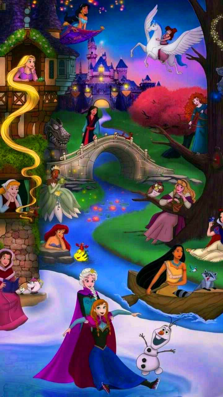 disney Disney Princess Wallpaper Print Poster on 13x19 Inches Paper Print   Animation  Cartoons posters in India  Buy art film design movie  music nature and educational paintingswallpapers at Flipkartcom