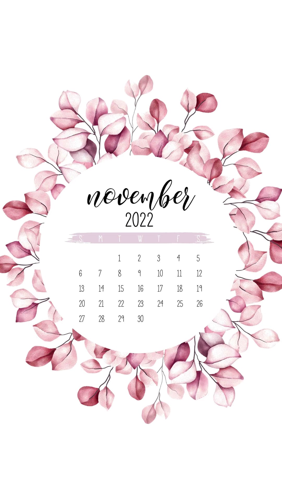 November Calendar 2022 Wallpapers