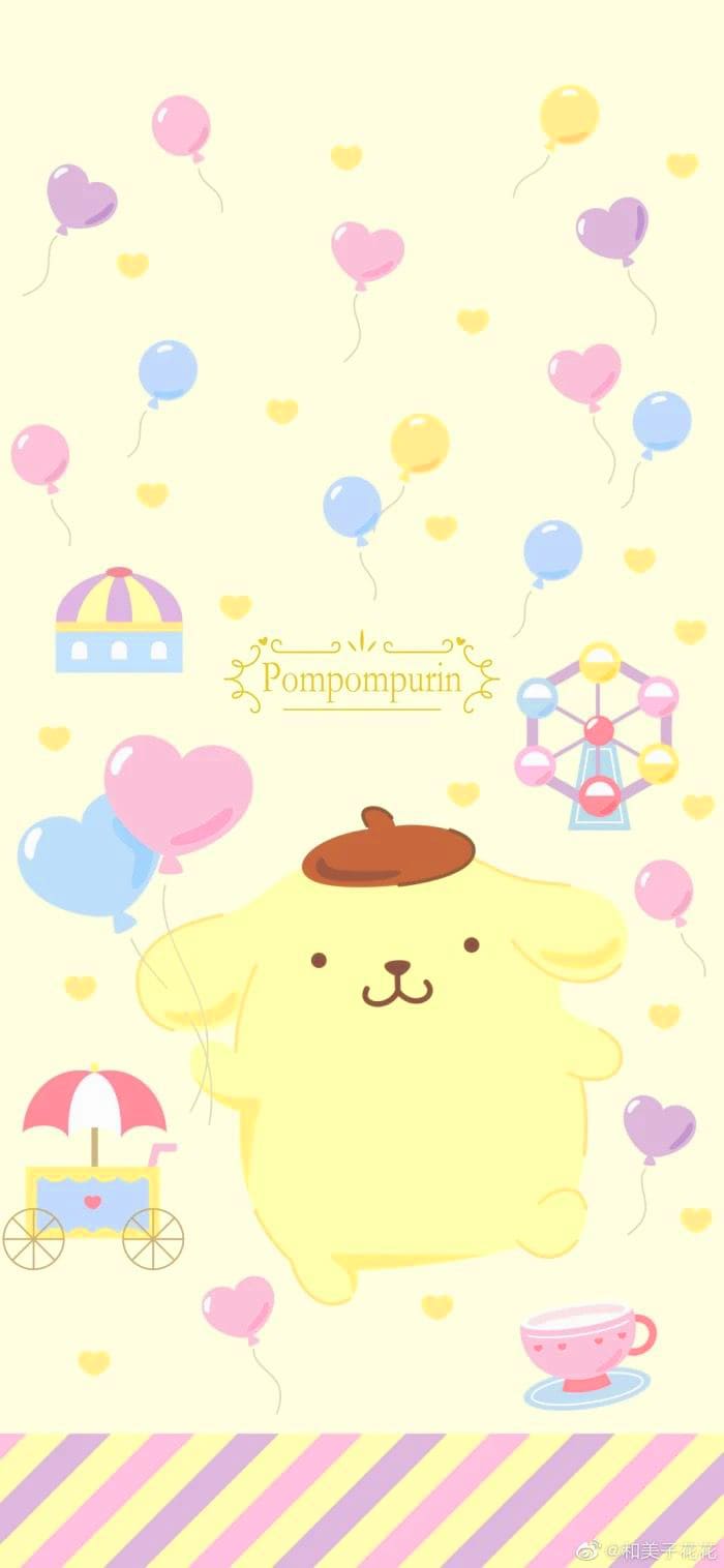 Meivu  on Twitter New Pompompurin wallpaper from Sanrio   httpstcozEpTY2ulFH  Twitter