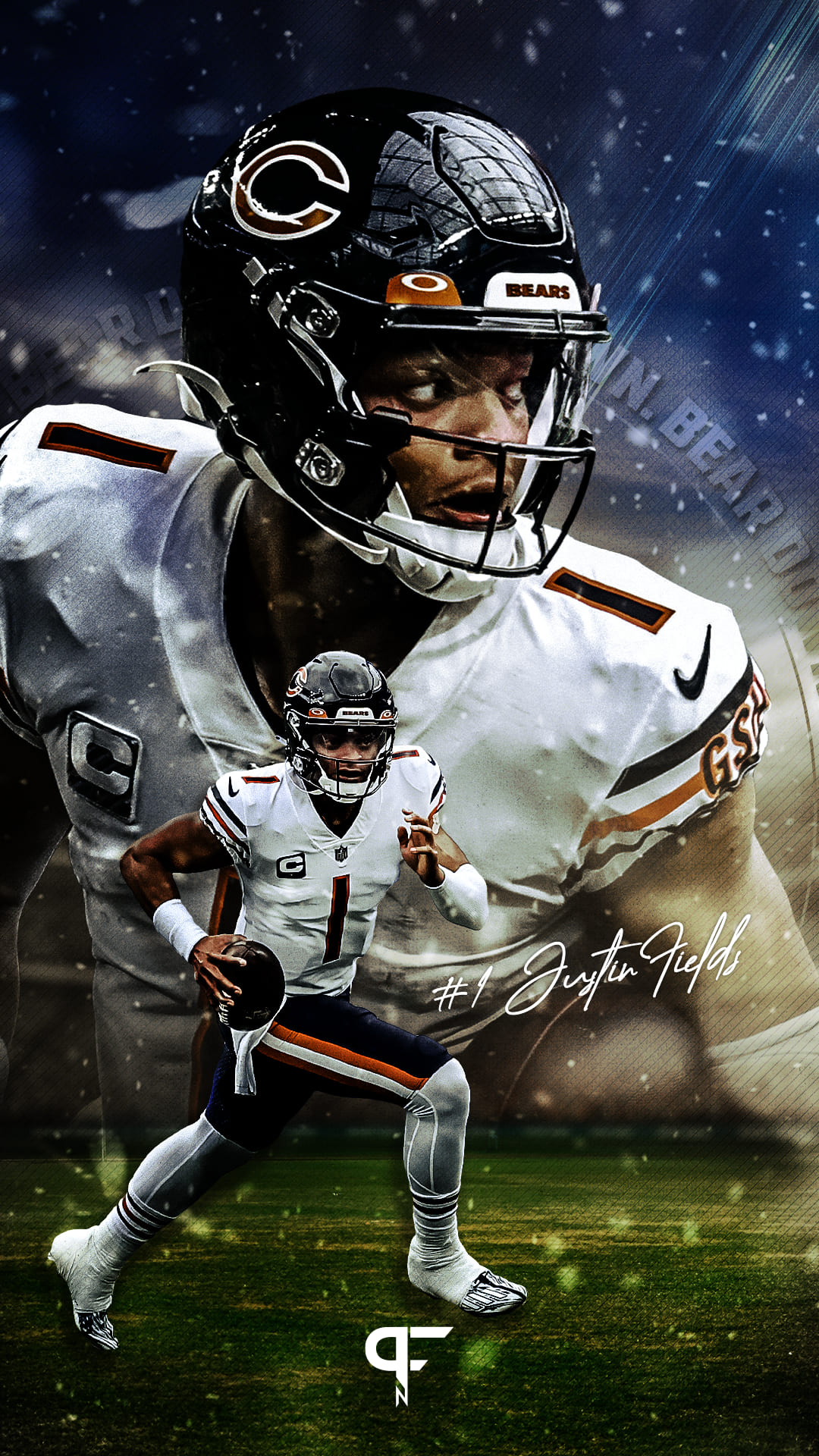 Justin Fields Chicago Bears Wallpapers  Wallpaper Cave