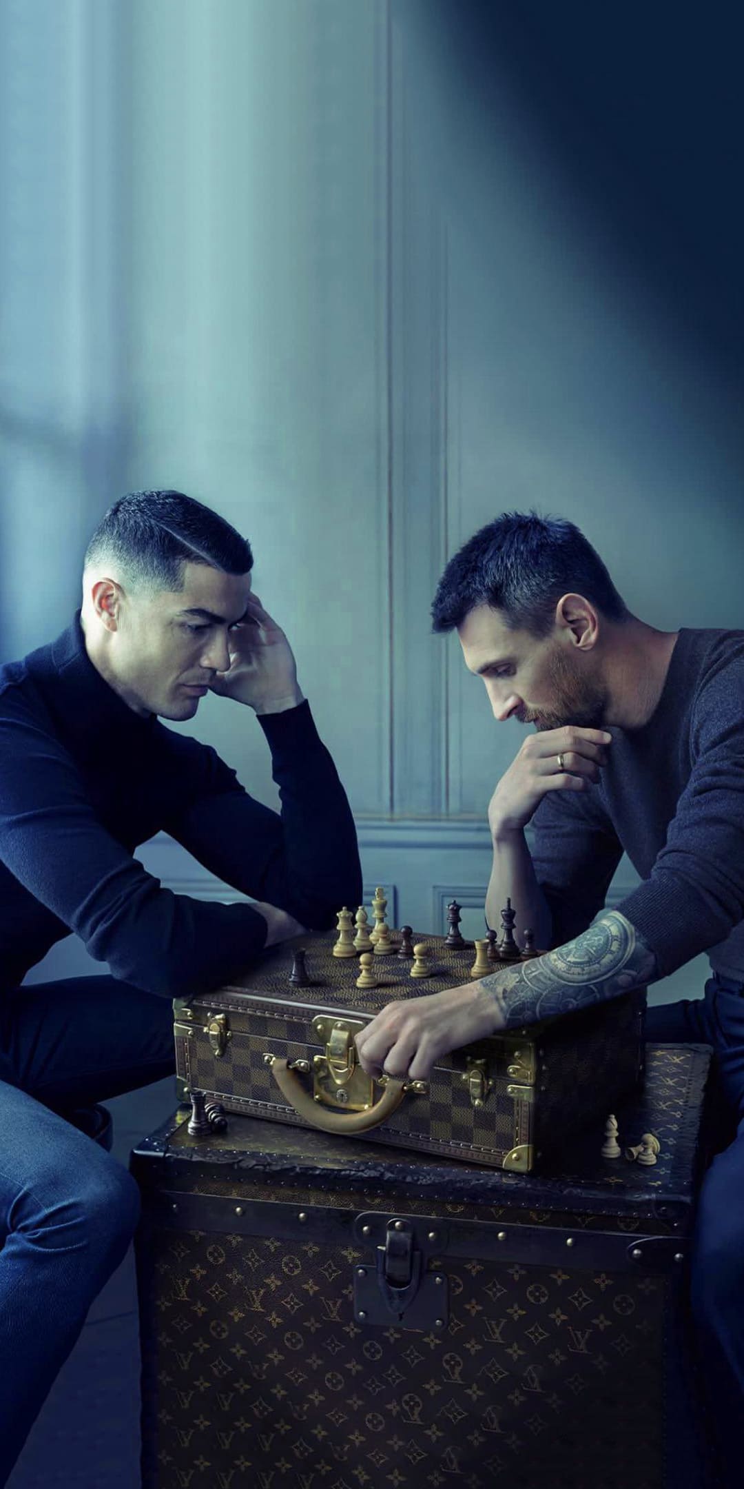 CR7 and Messi chess wallpaper by Fishios1 - Download on ZEDGE™