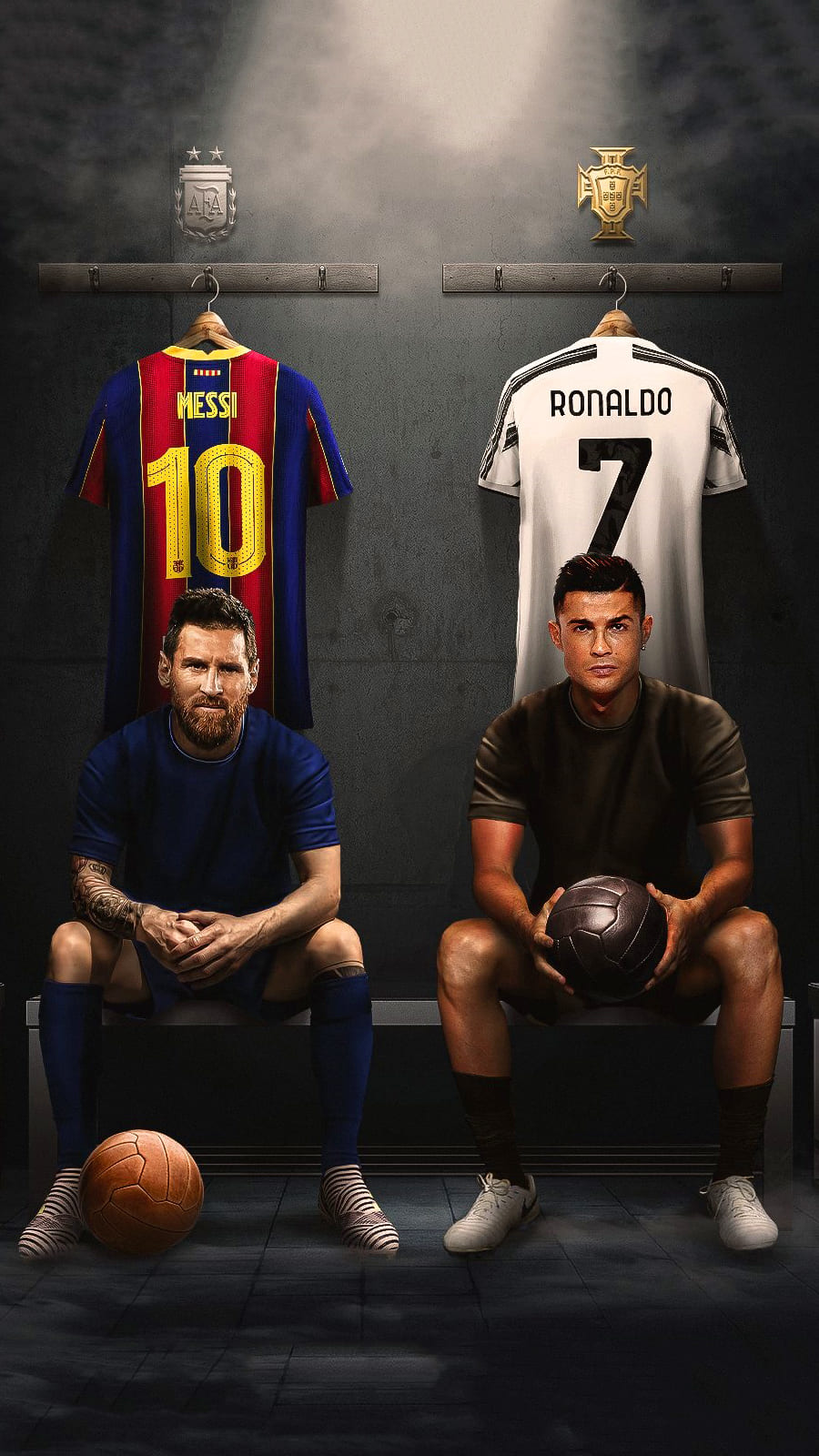 Messi And Ronaldo Wallpaper - TubeWP