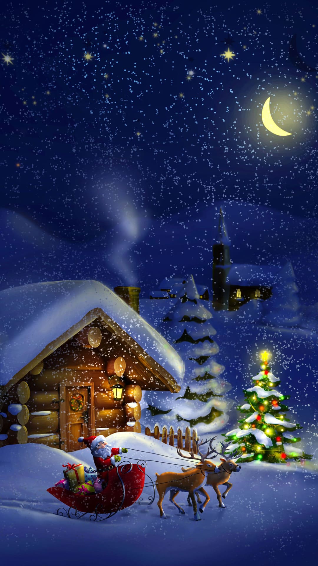 Christmas Scene Wallpaper - TubeWP