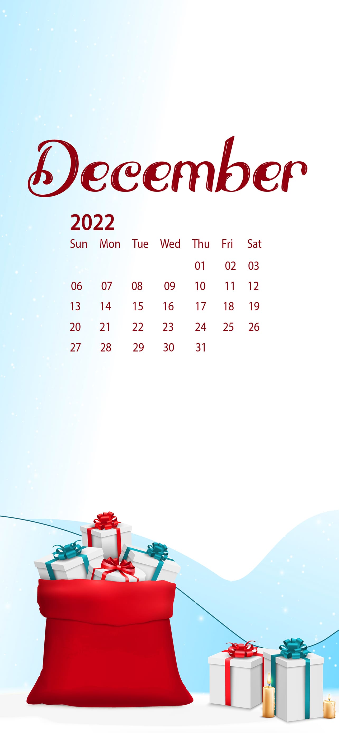 December 2022 Calendar Wallpapers