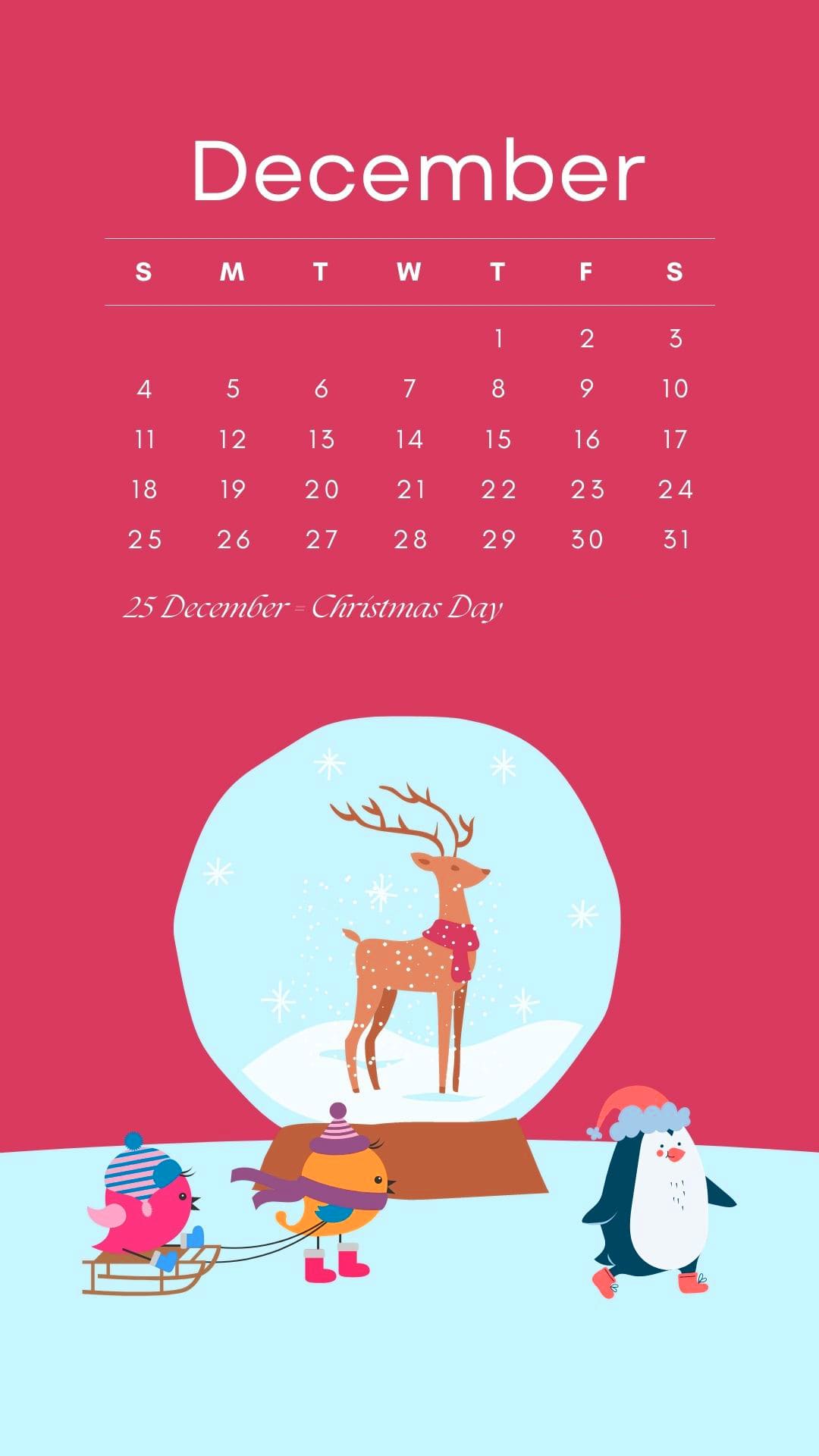 December Calendar 2022 Wallpapers