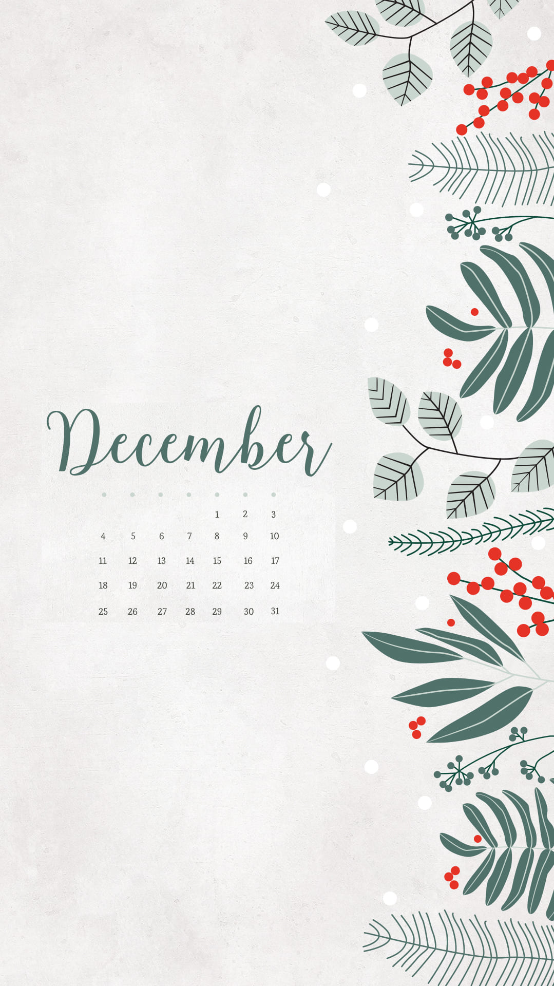 December Calendar 2022 Wallpapers