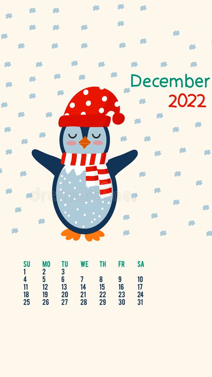 December Calendar 2022 Wallpapers