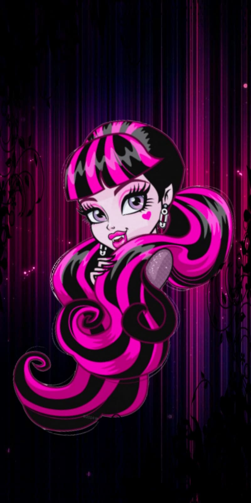 Draculaura3  neoncoloringoverlay neonbackground wallpaper ove   TikTok