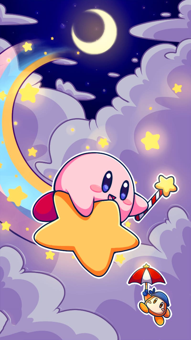 Made some Kirby mouthfull wallpaper  feel free to use them   rNintendoSwitch