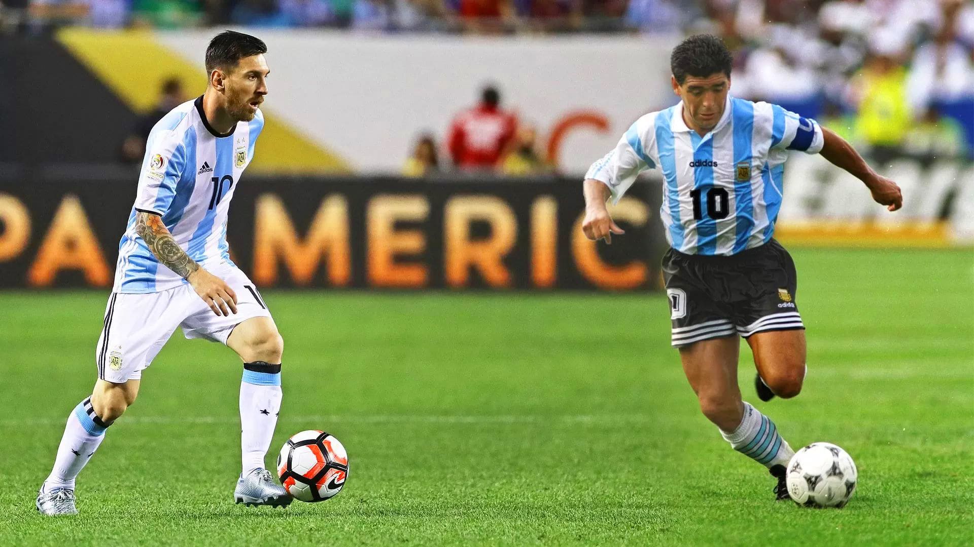 Maradona and Messi Wallpapers