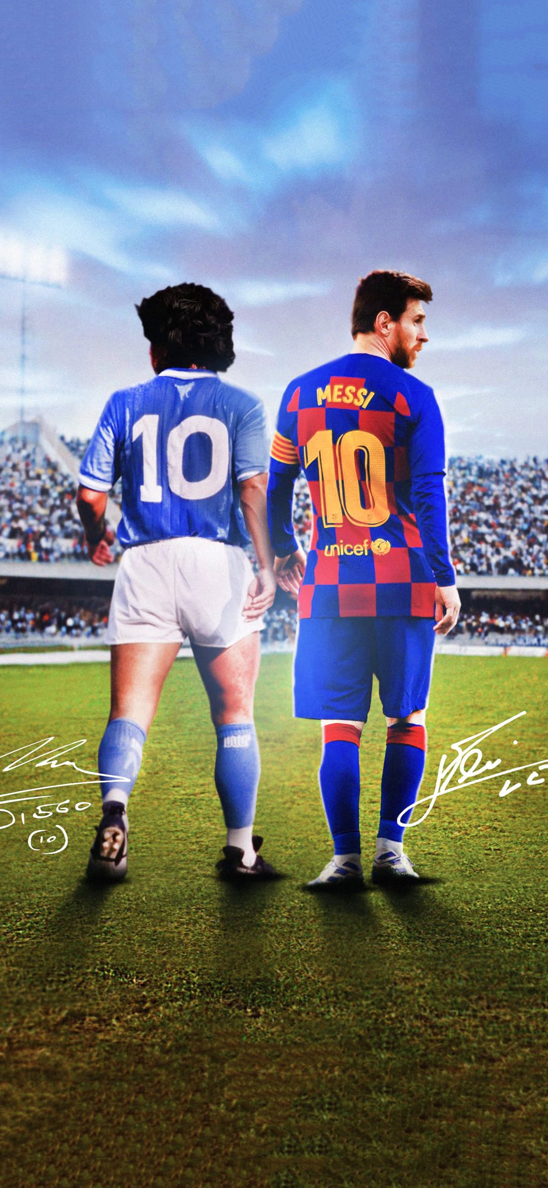 Maradona and Messi Wallpapers