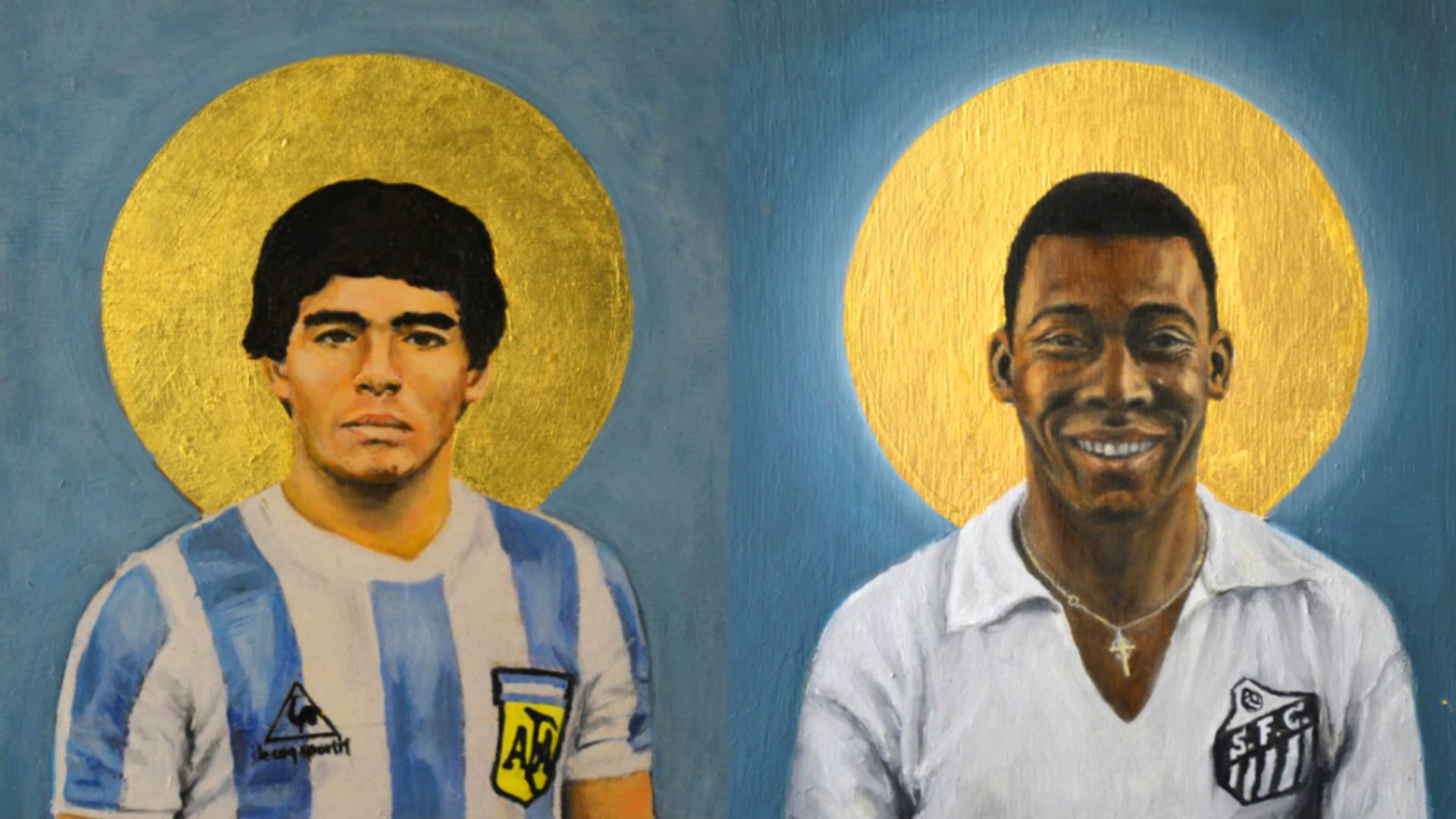 Maradona and Pele Wallpapers