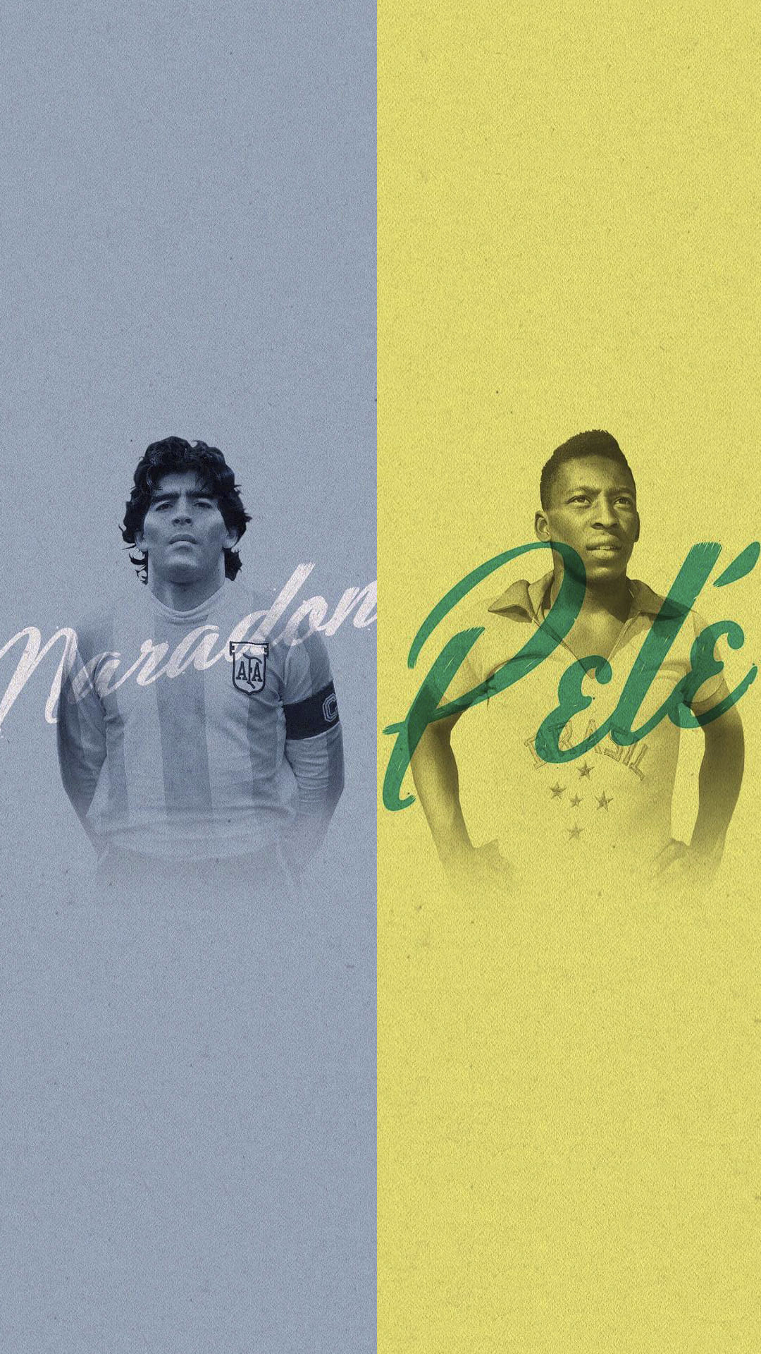 Maradona and Pele Wallpapers