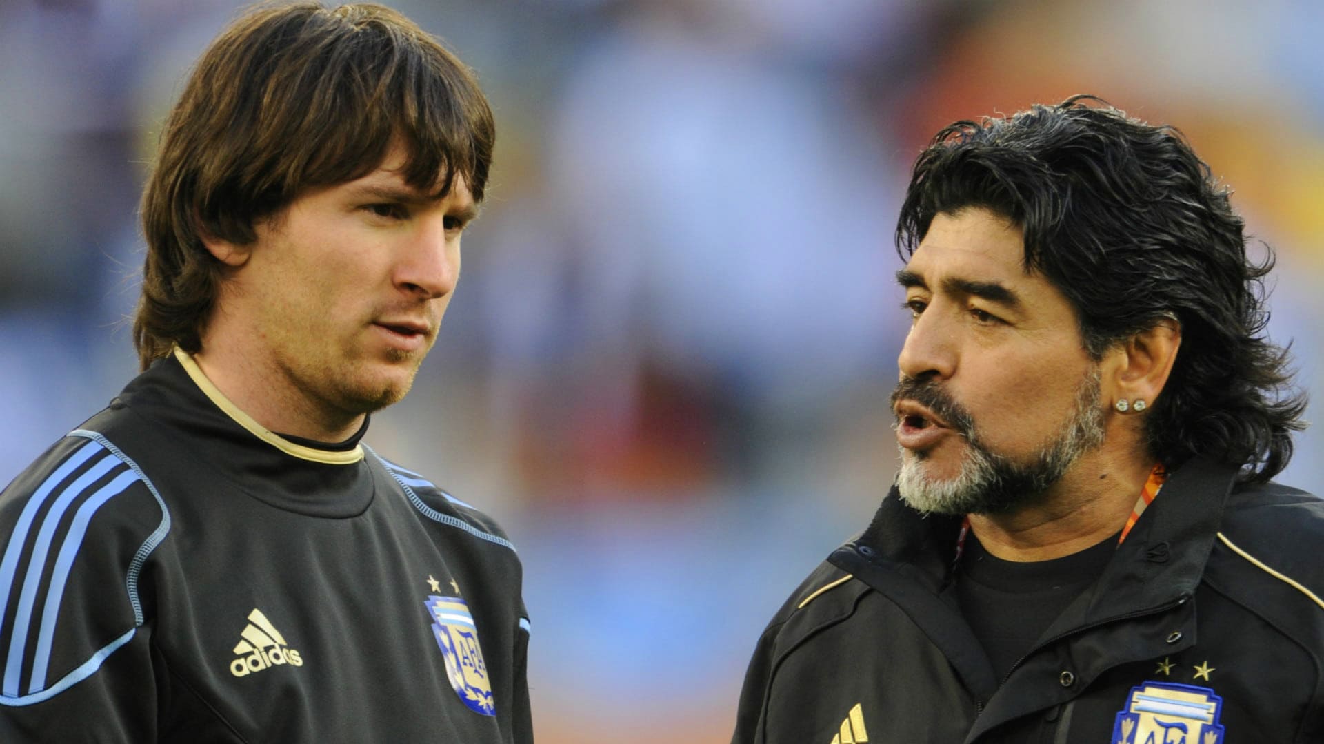 Messi and Maradona Wallpapers