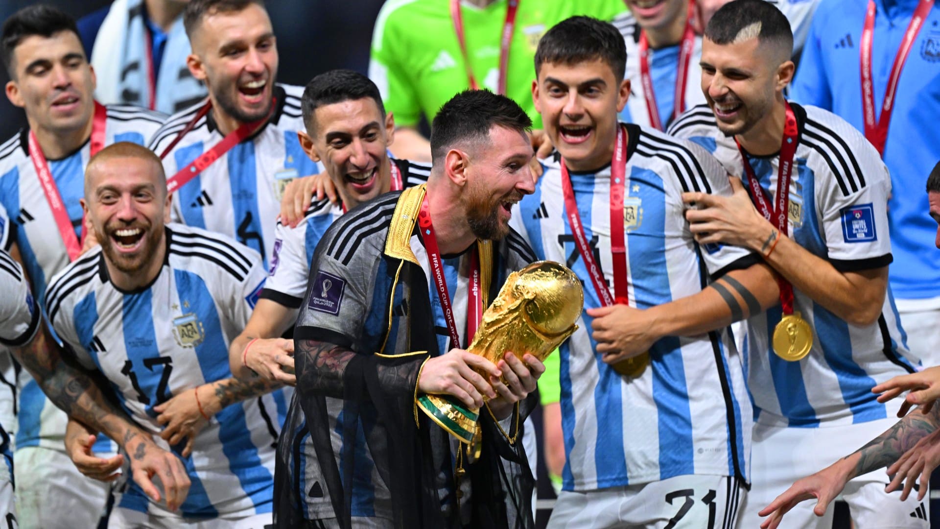 Messi Holding World Cup Wallpaper TubeWP