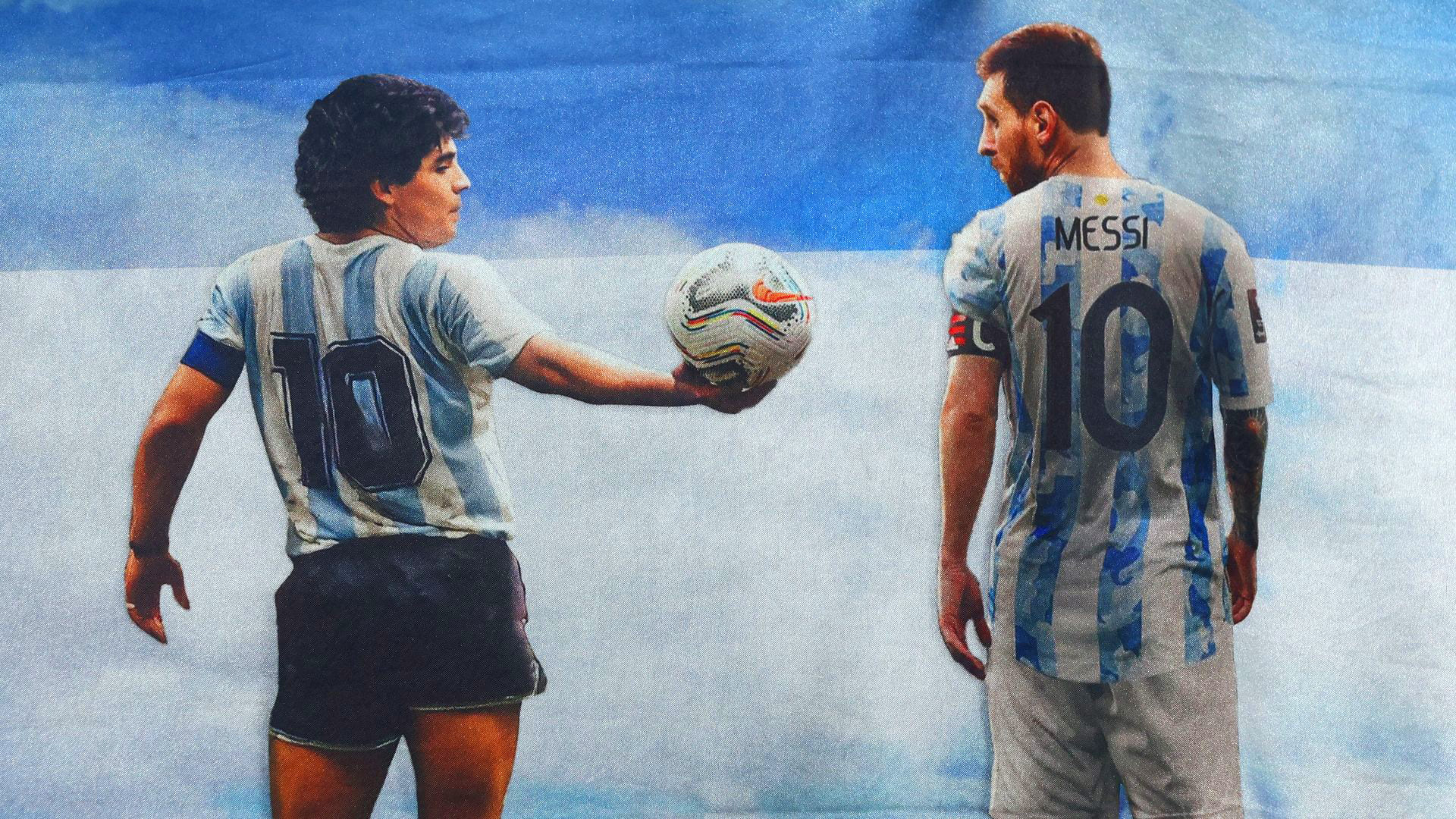 Messi Maradona Wallpapers