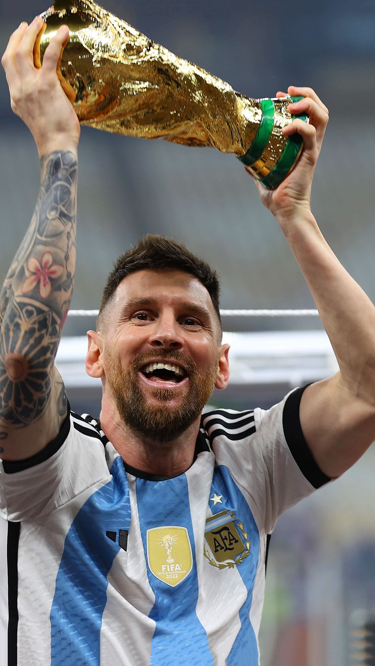 Messi World Cup Trophy Wallpapers