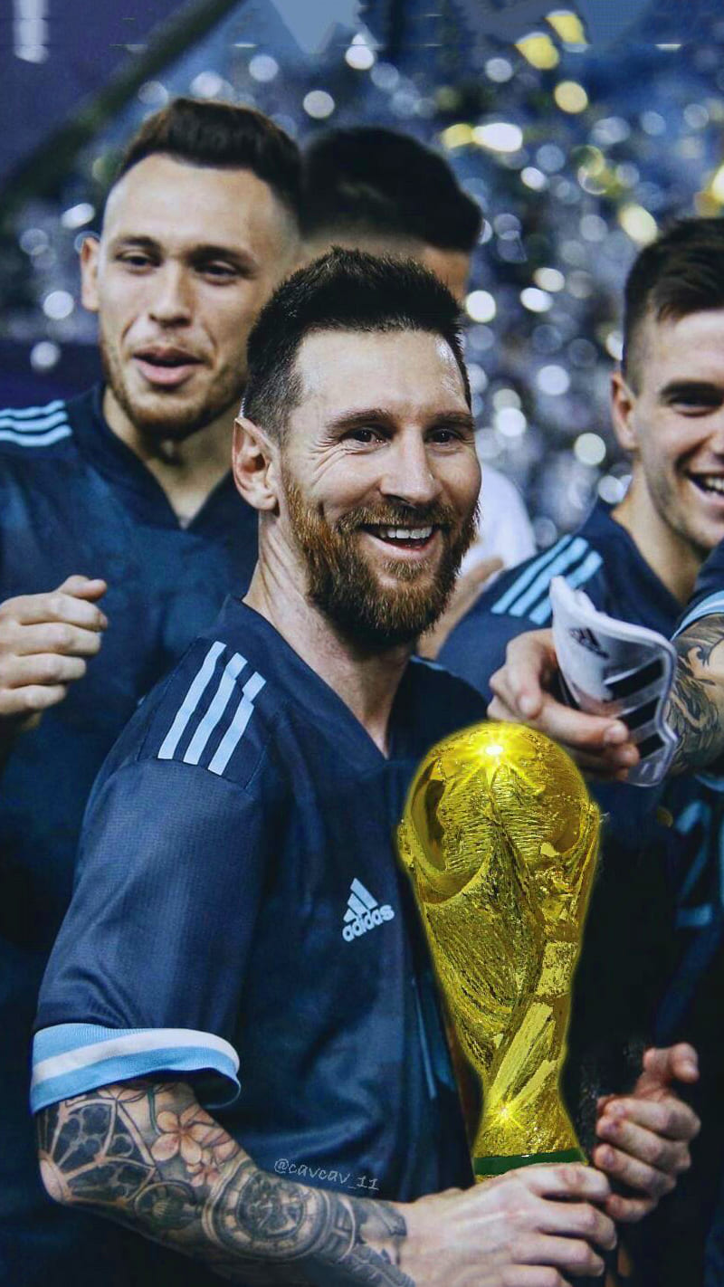 Messi Kiss to FIFA Cup 2022 HD phone wallpaper  Peakpx