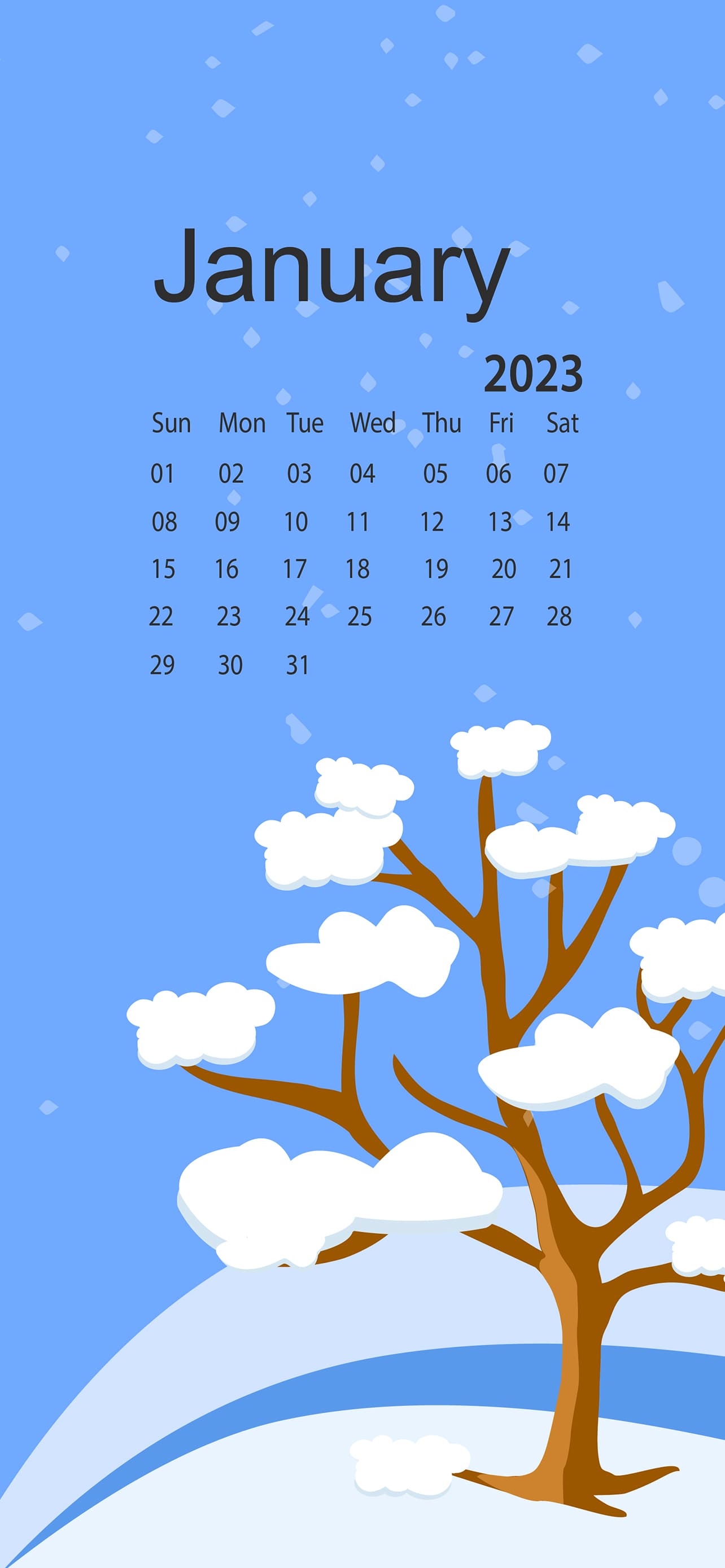 FREE JANUARY 2023 Desktop Calendar Backgrounds EASY DOWNLOAD