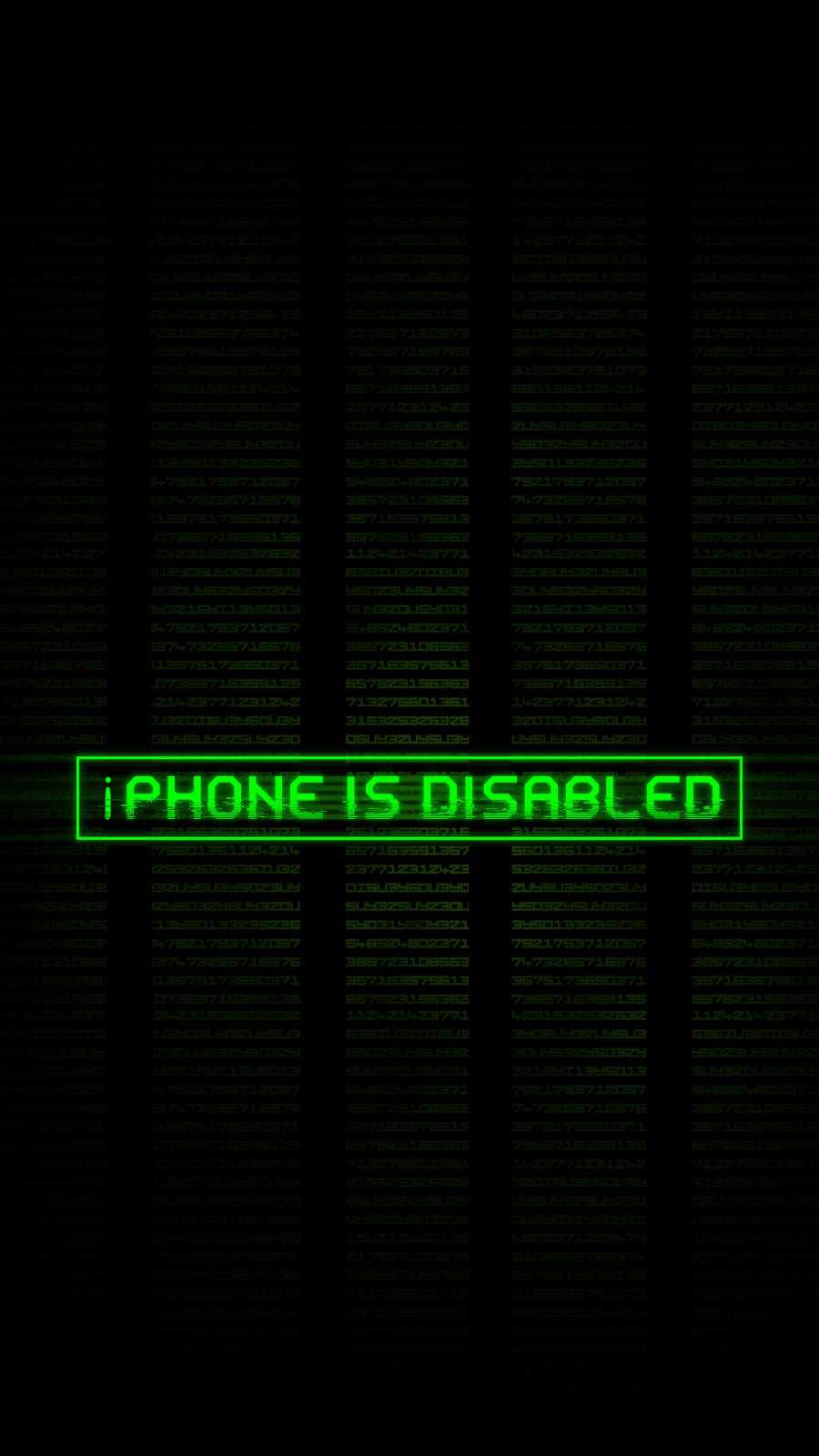 iPhone is Disabled Wallpapers