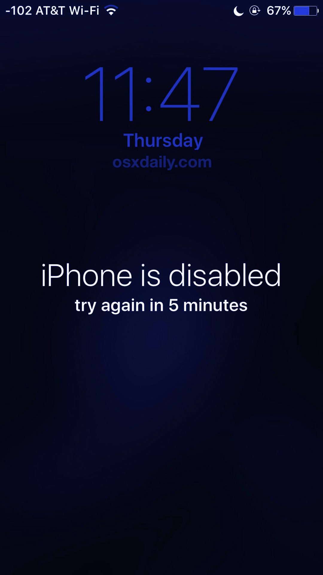 iPhone is Disabled Wallpapers