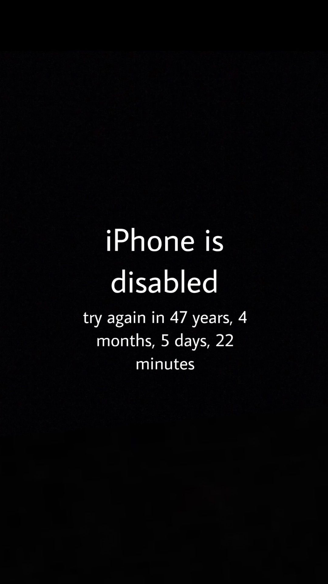 iPhone is Disabled Wallpapers