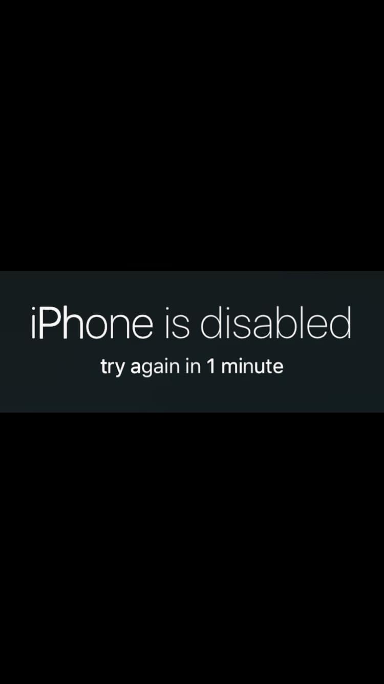 iPhone is Disabled Wallpapers