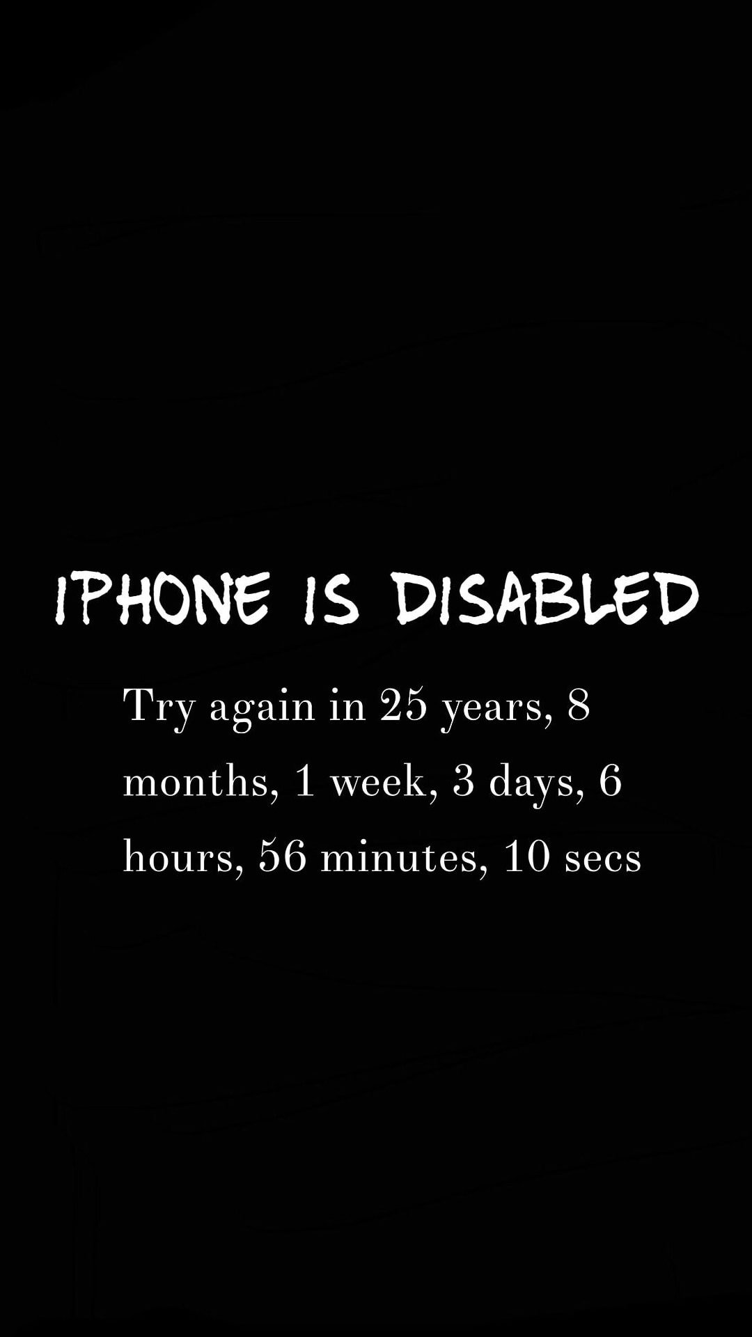 iPhone is Disabled Wallpapers