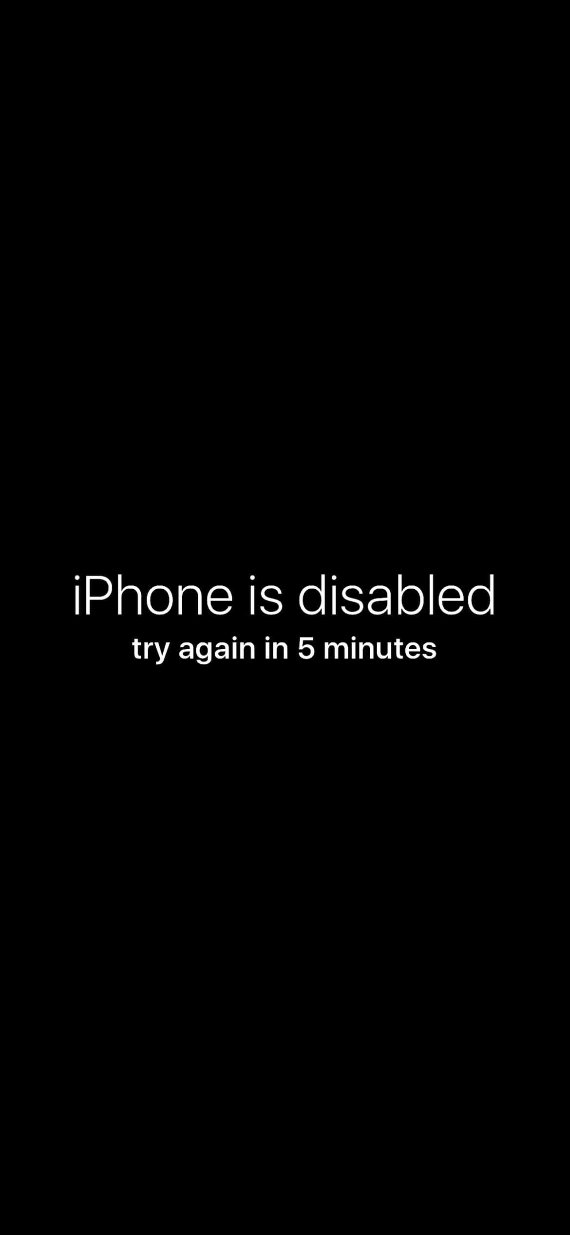 iPhone is Disabled Wallpapers