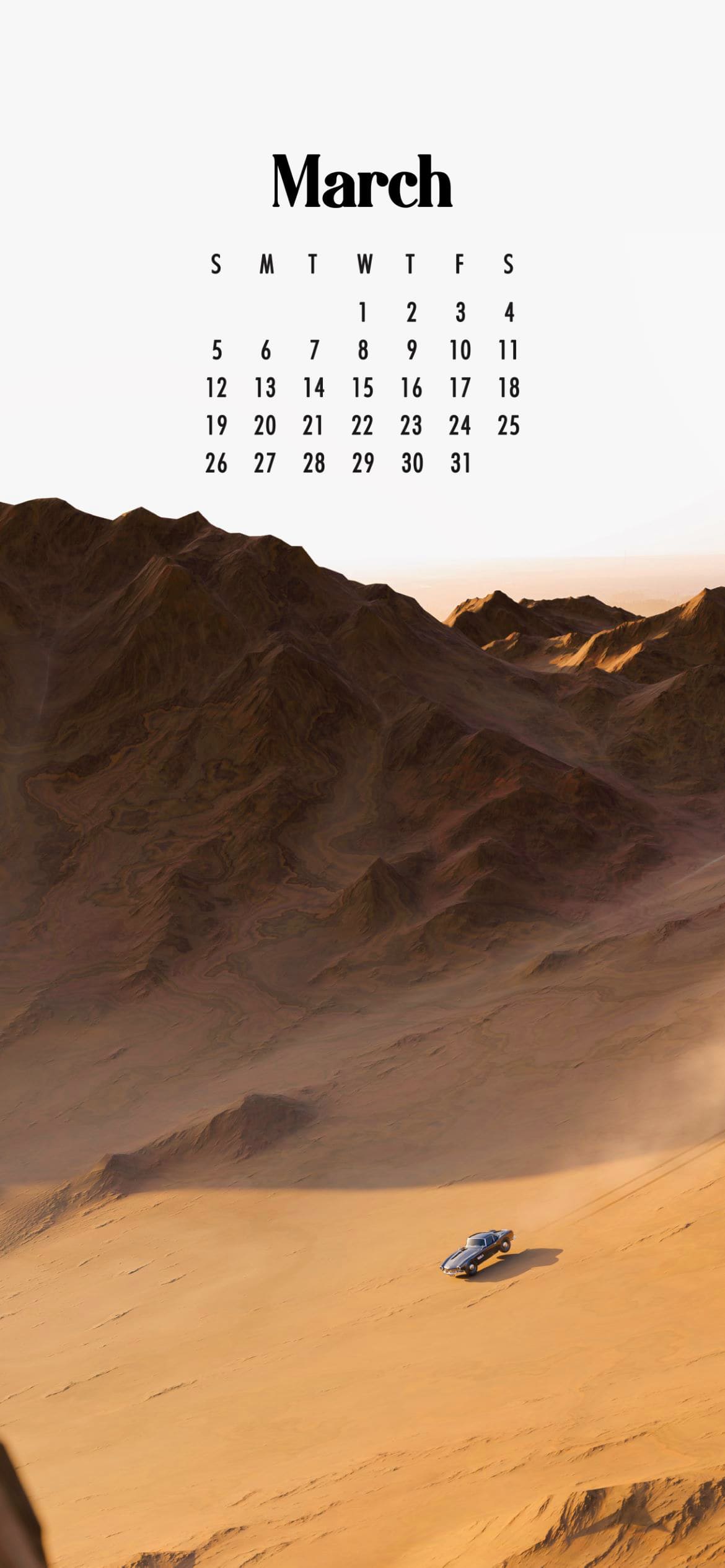 2023 March Calendar Wallpapers