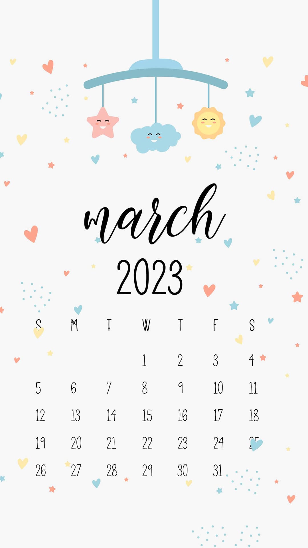March 2023 Calendar Wallpapers