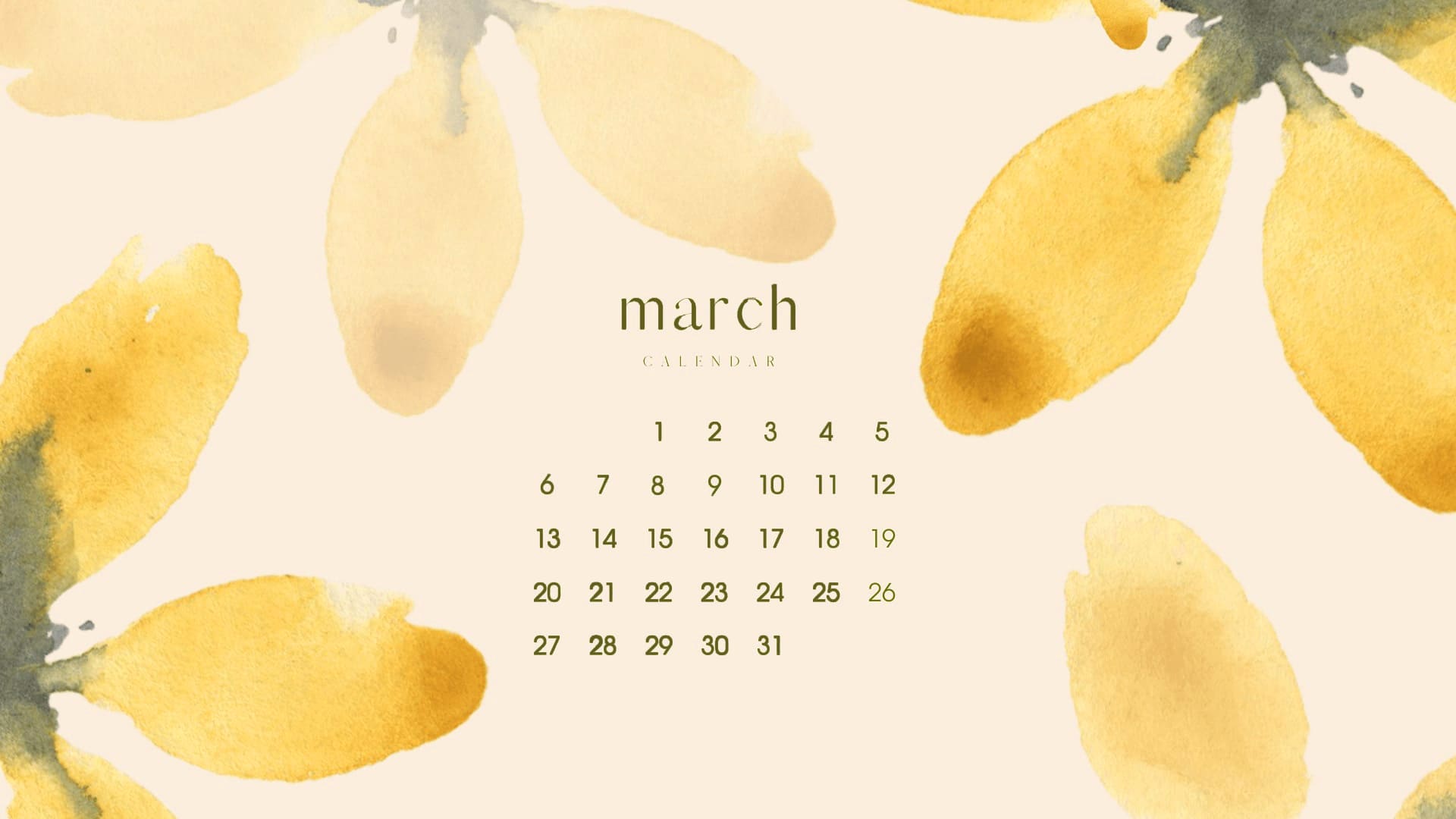 March 2023 Calendar Wallpapers
