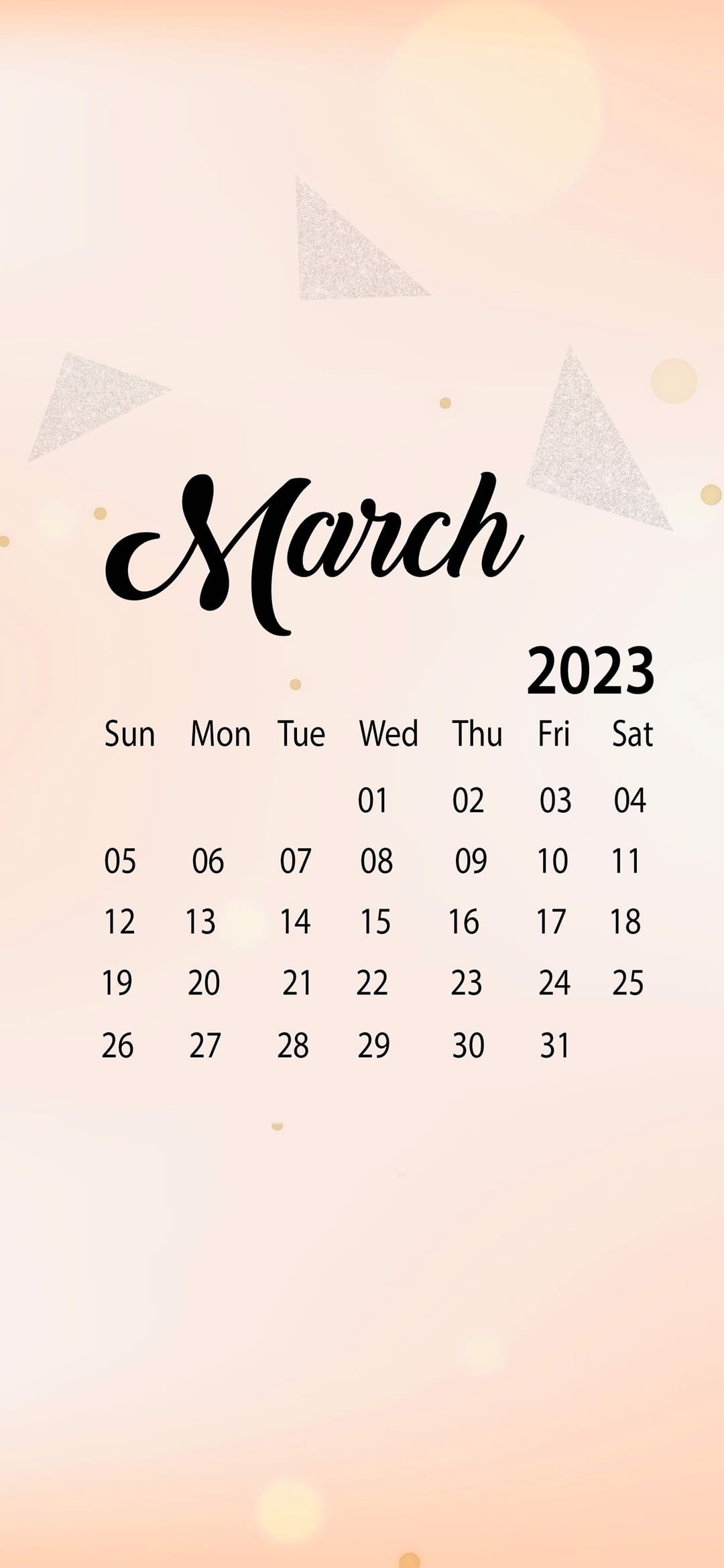 March 2023 Calendar Wallpapers