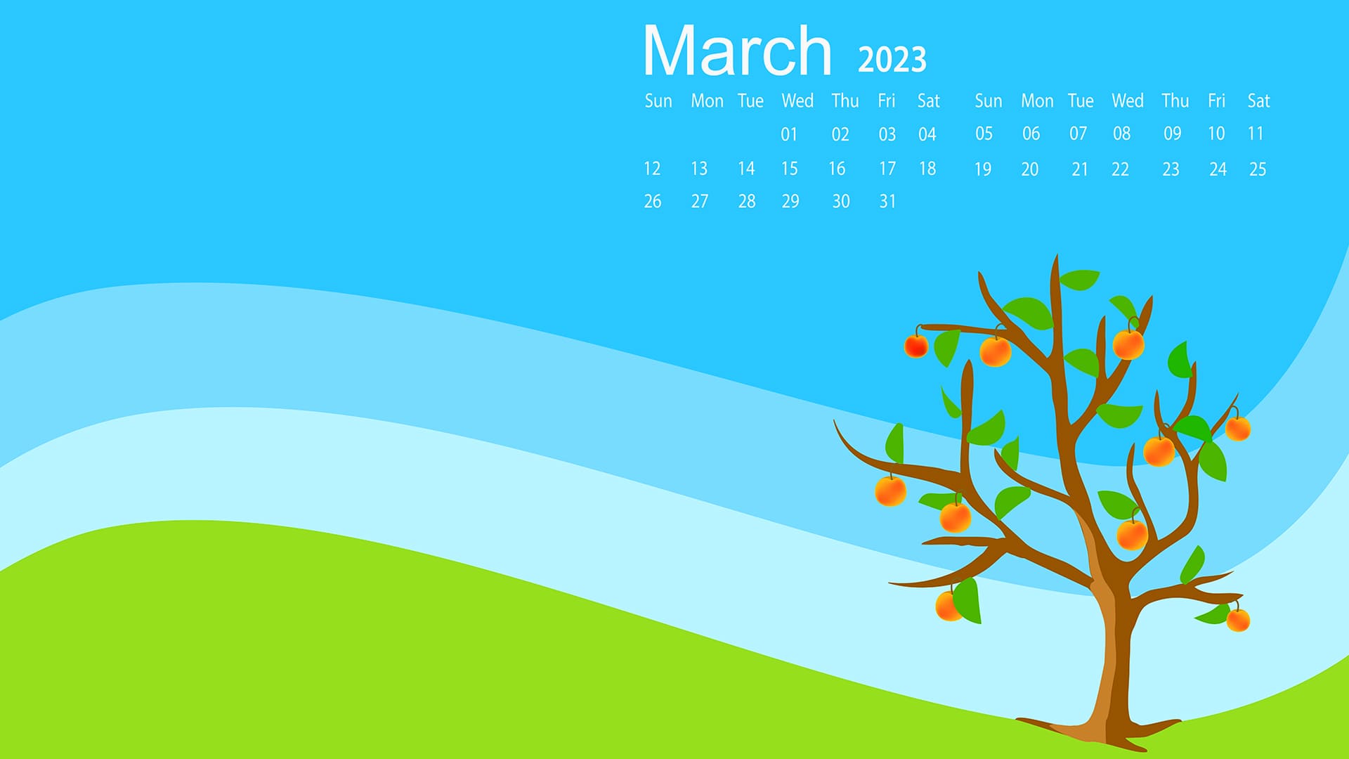 March 2023 Calendar Wallpapers