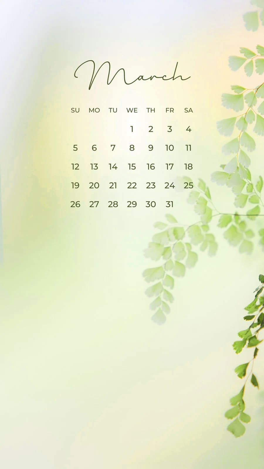 March Calendar 2023 Wallpapers