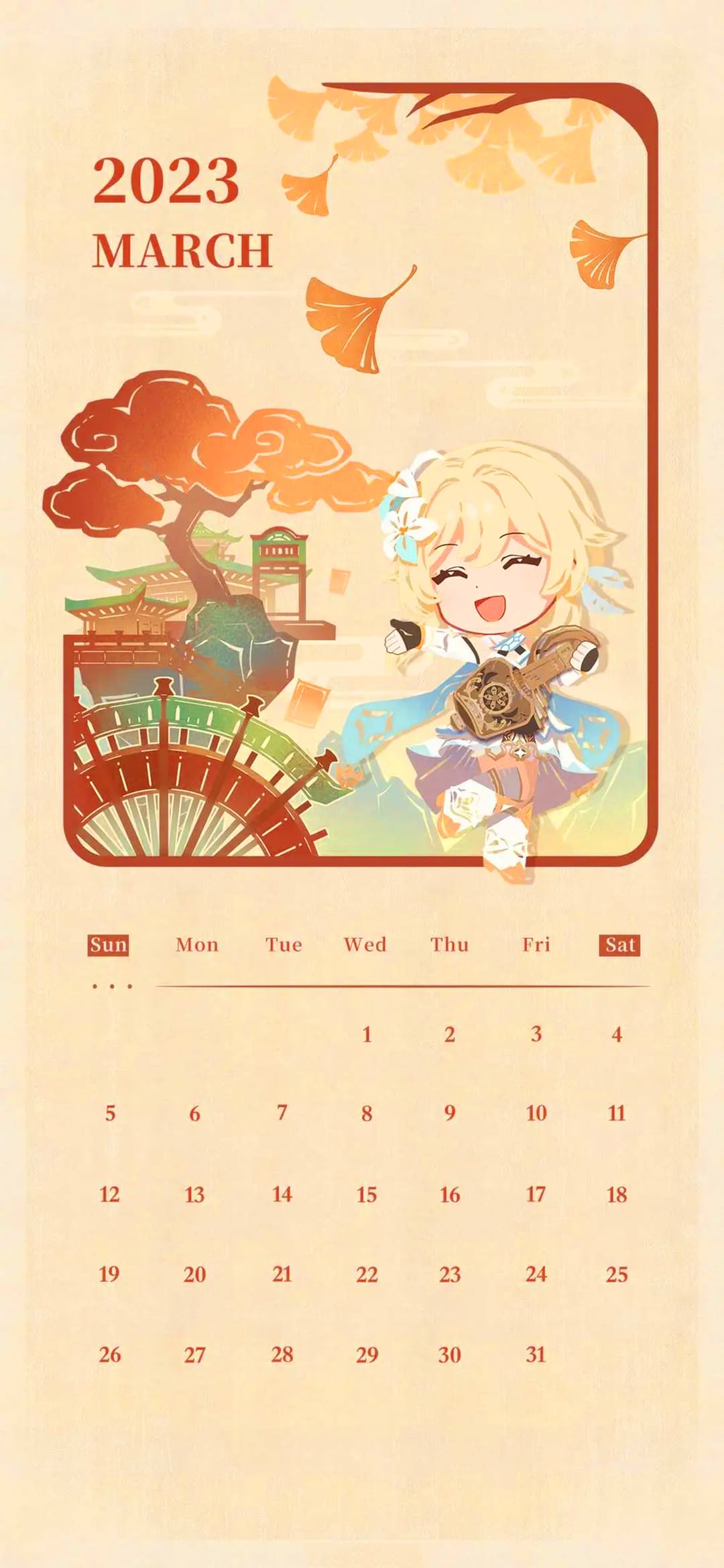 March Calendar 2023 Wallpapers