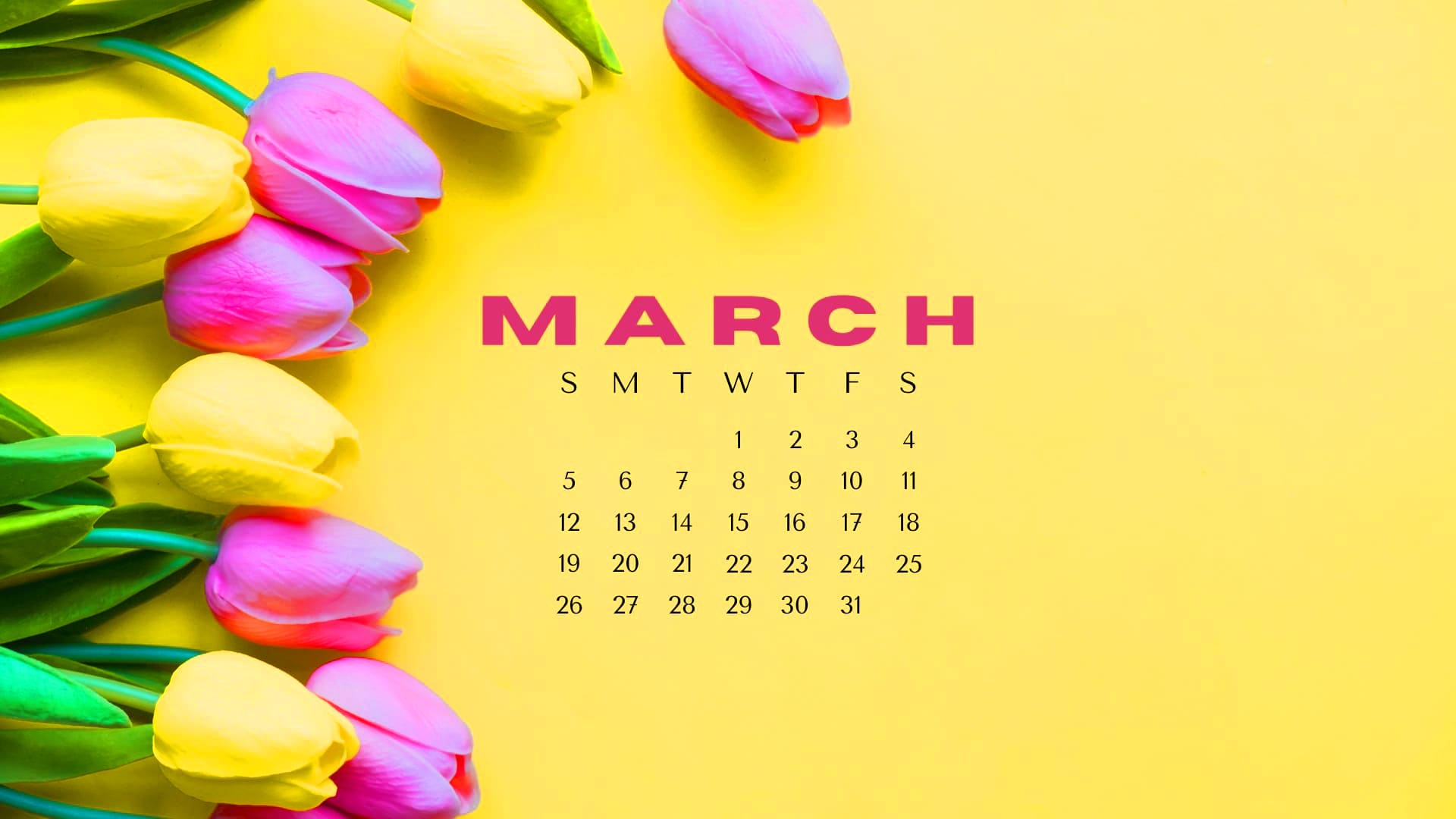 March Calendar 2023 Wallpapers