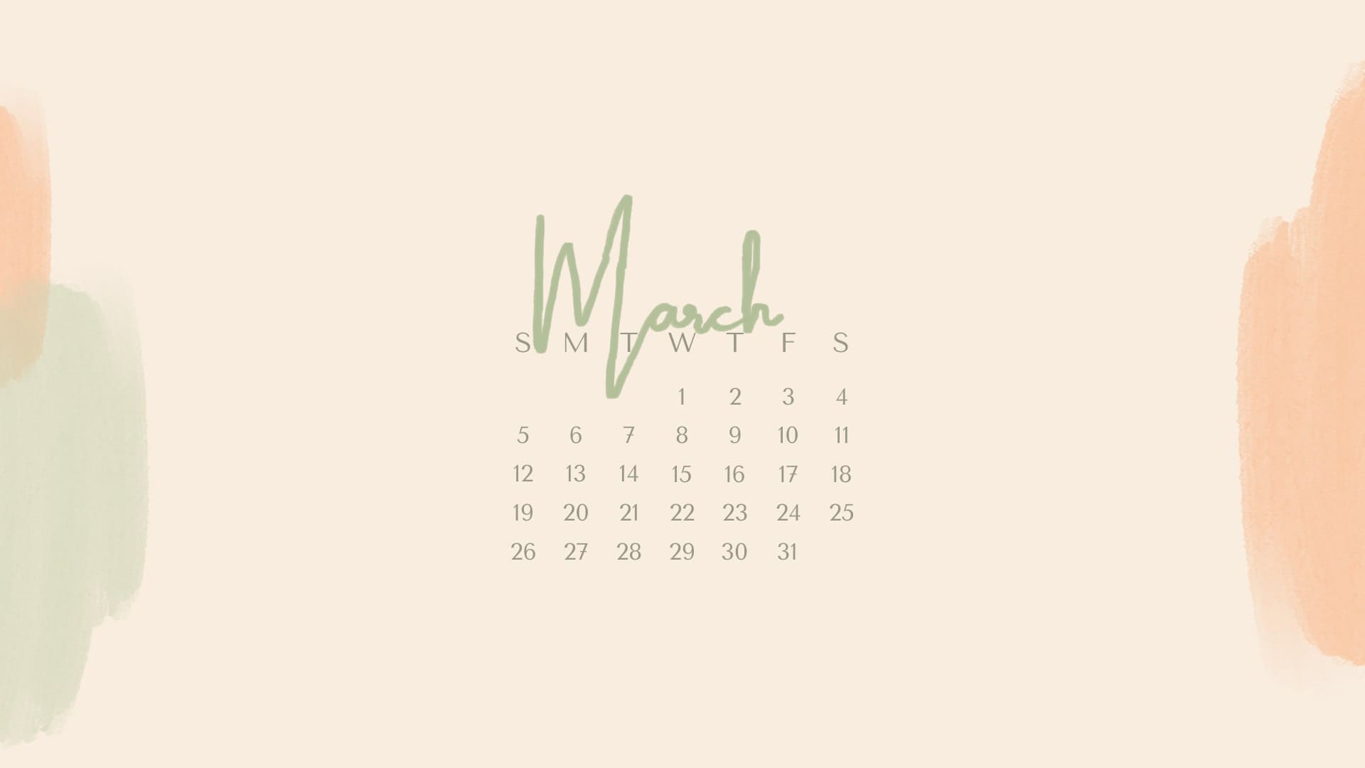 March Calendar 2023 Wallpapers