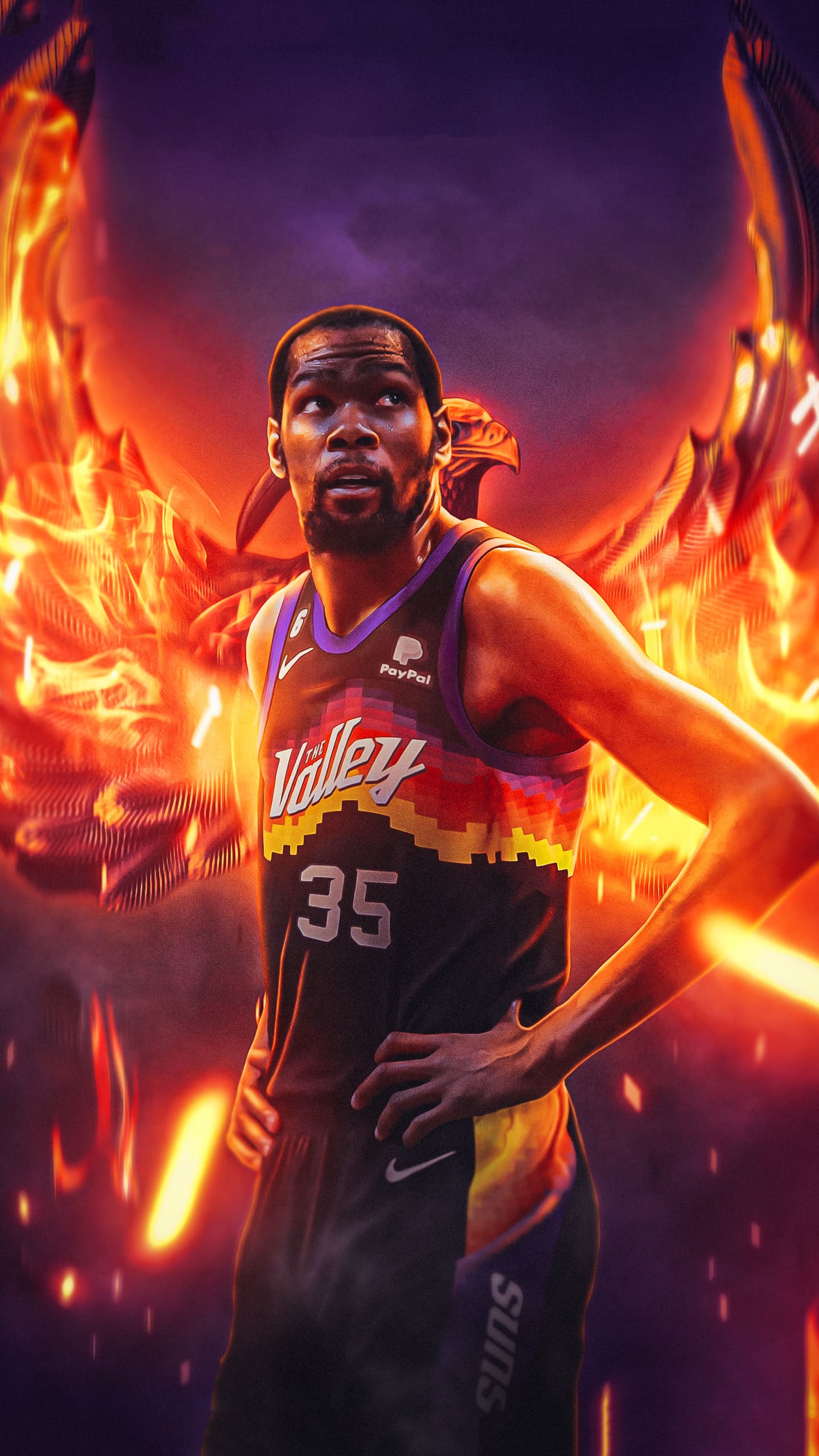 Kevin Durant Suns Wallpaper - TubeWP