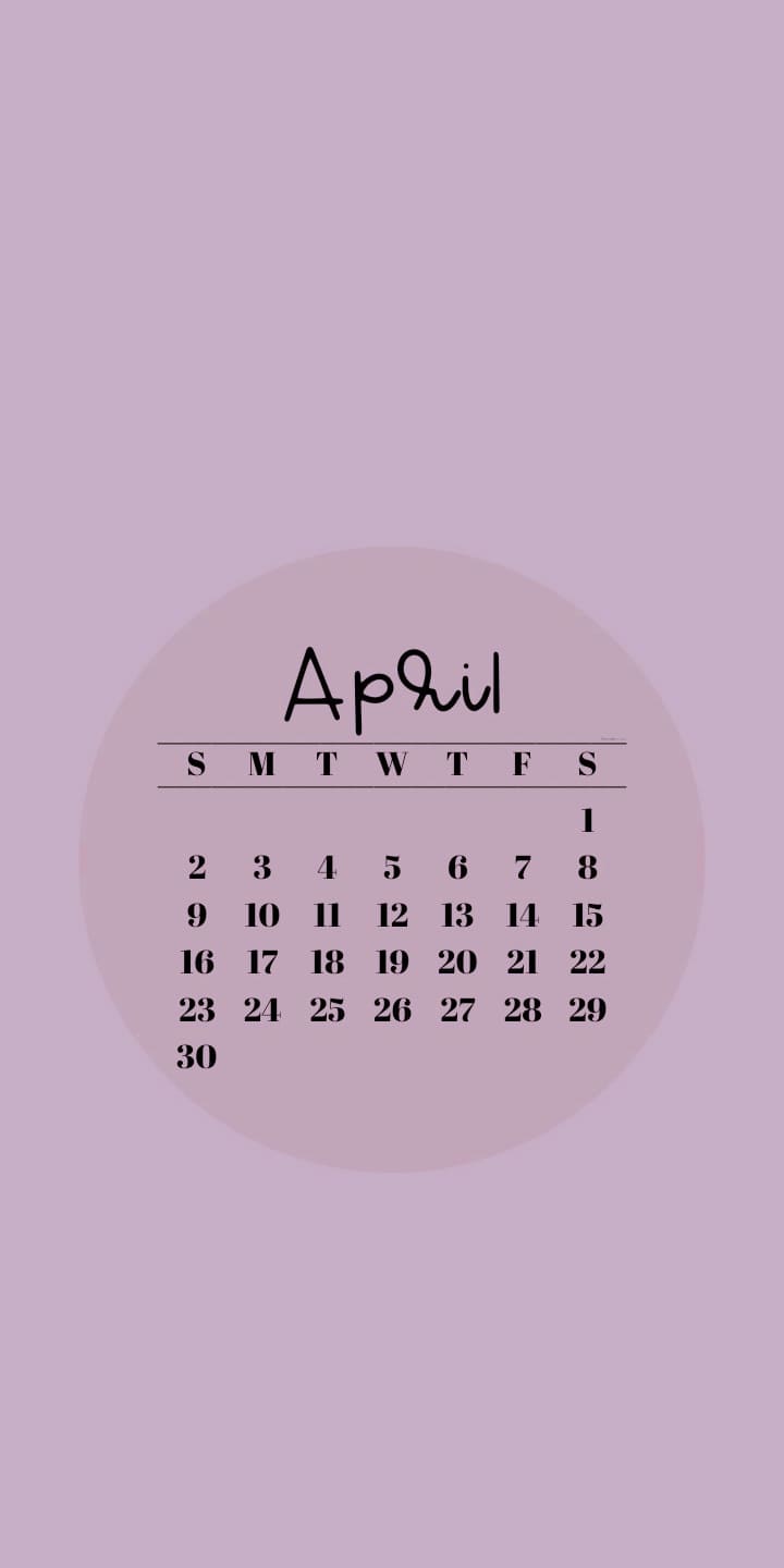 2023 April Calendar Wallpapers