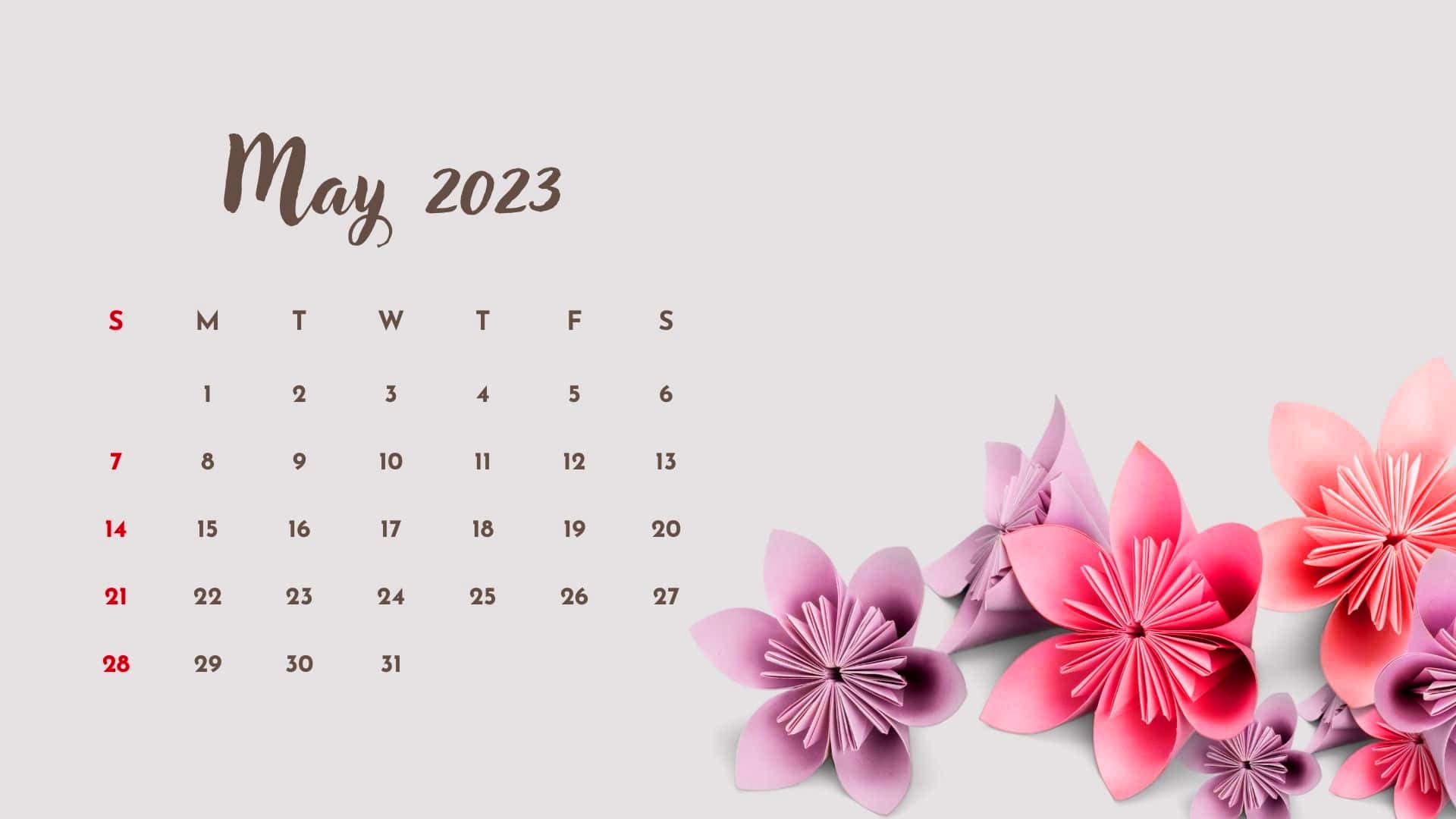 2023 May Calendar Wallpapers