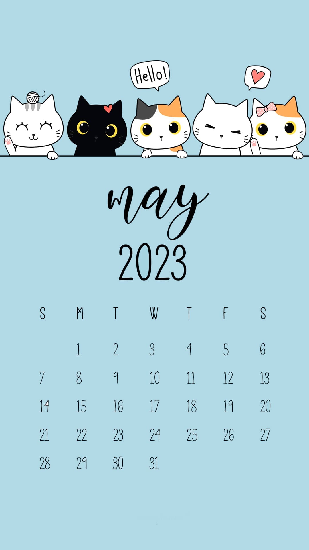 2023 May Calendar Wallpapers