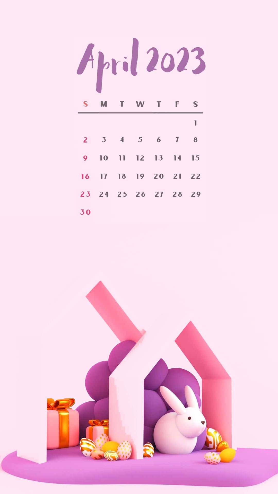 April Calendar 2023 Wallpapers