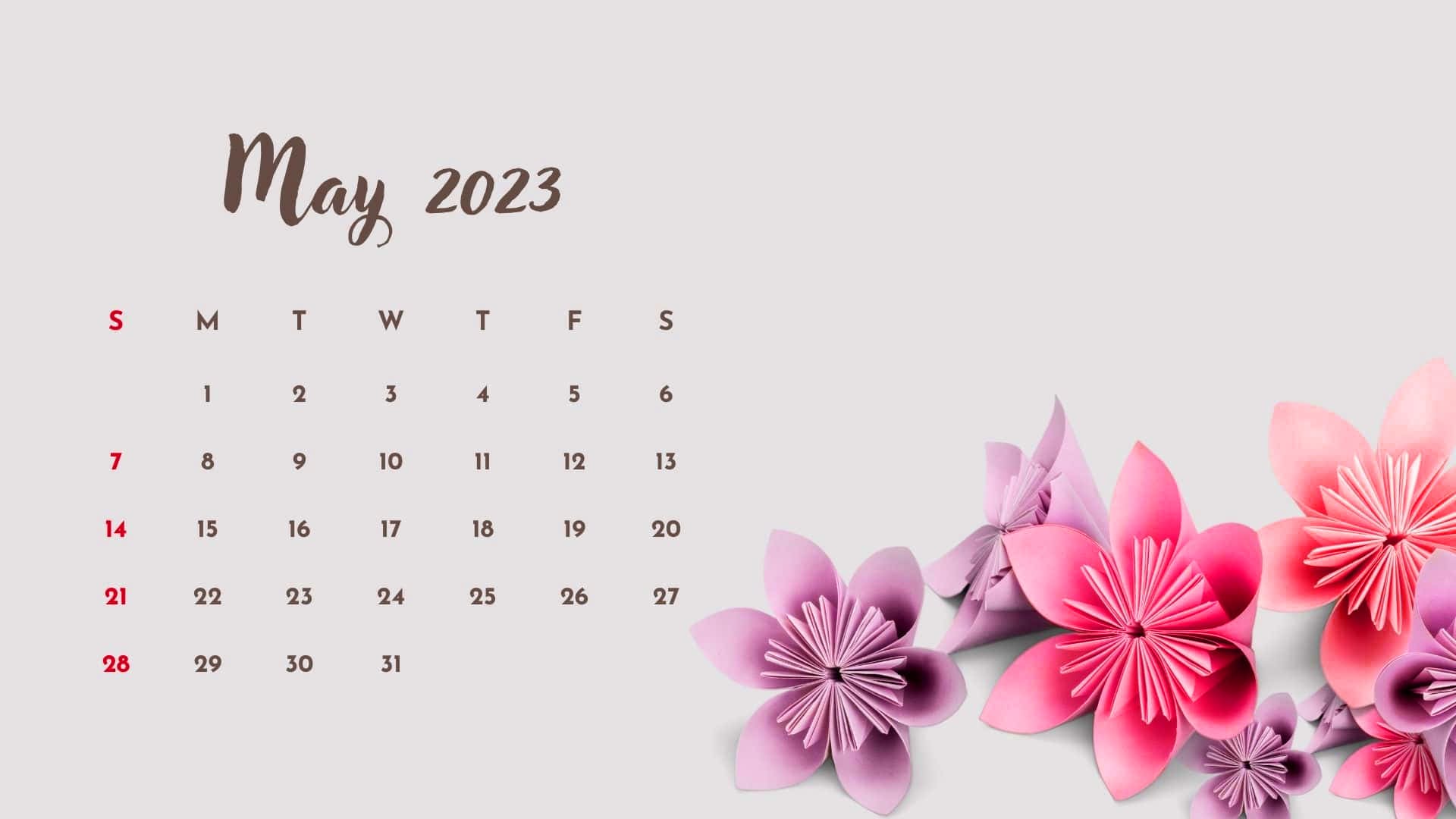 May 2023 Calendar Wallpapers