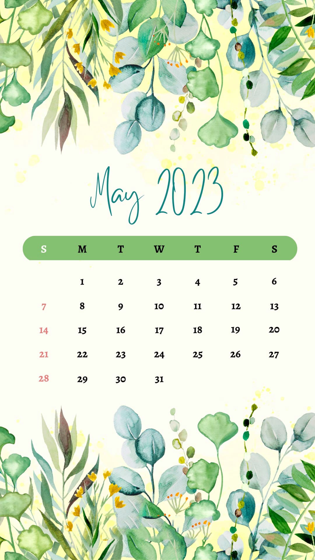 May Calendar 2023 Wallpapers