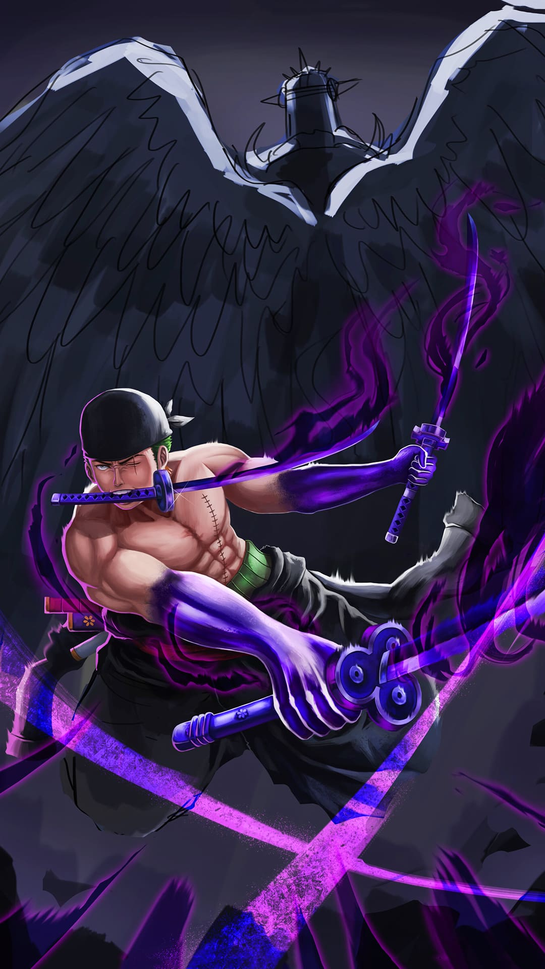 Zoro King of Hell Wallpapers