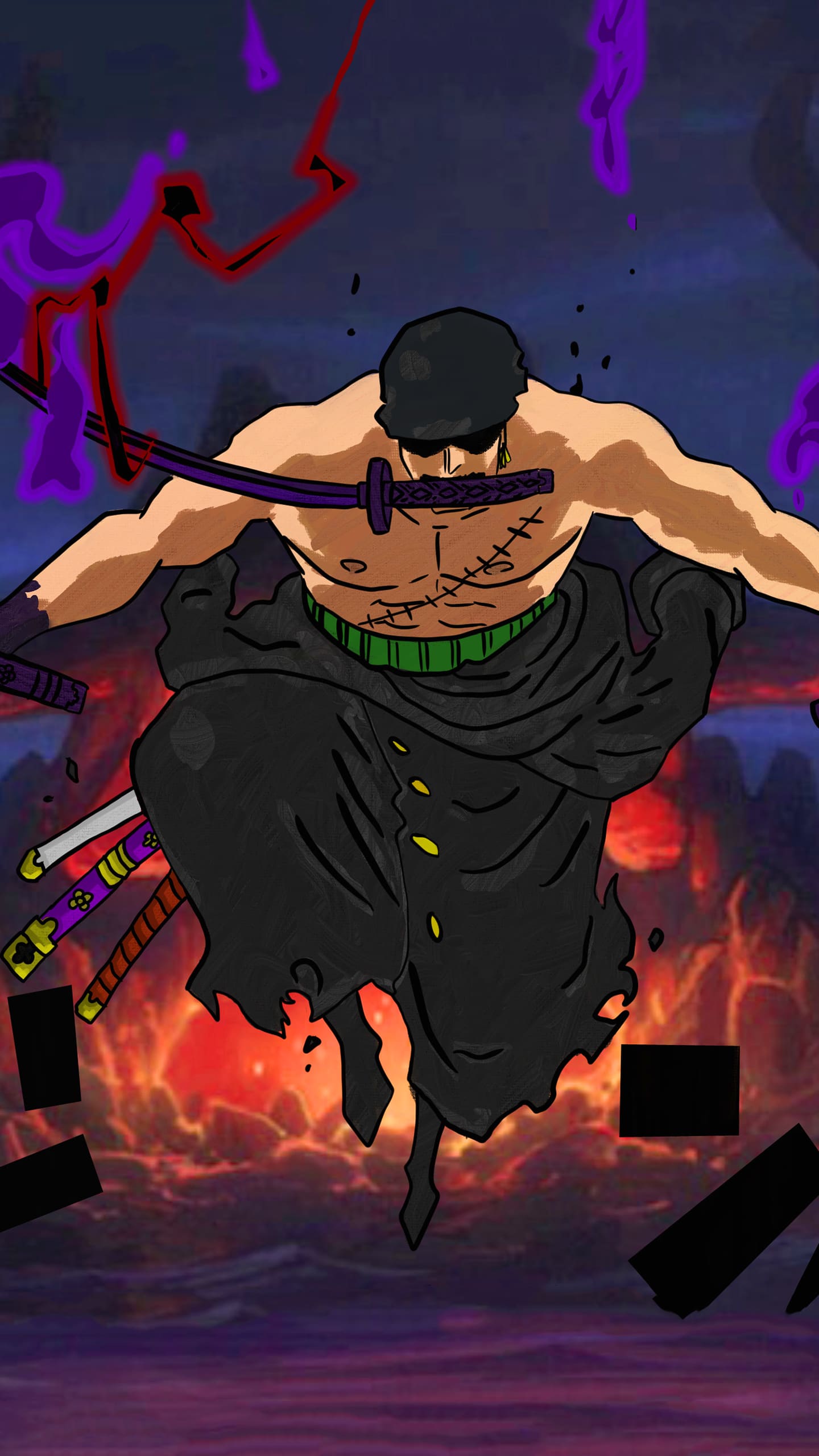 Zoro King of Hell Wallpapers