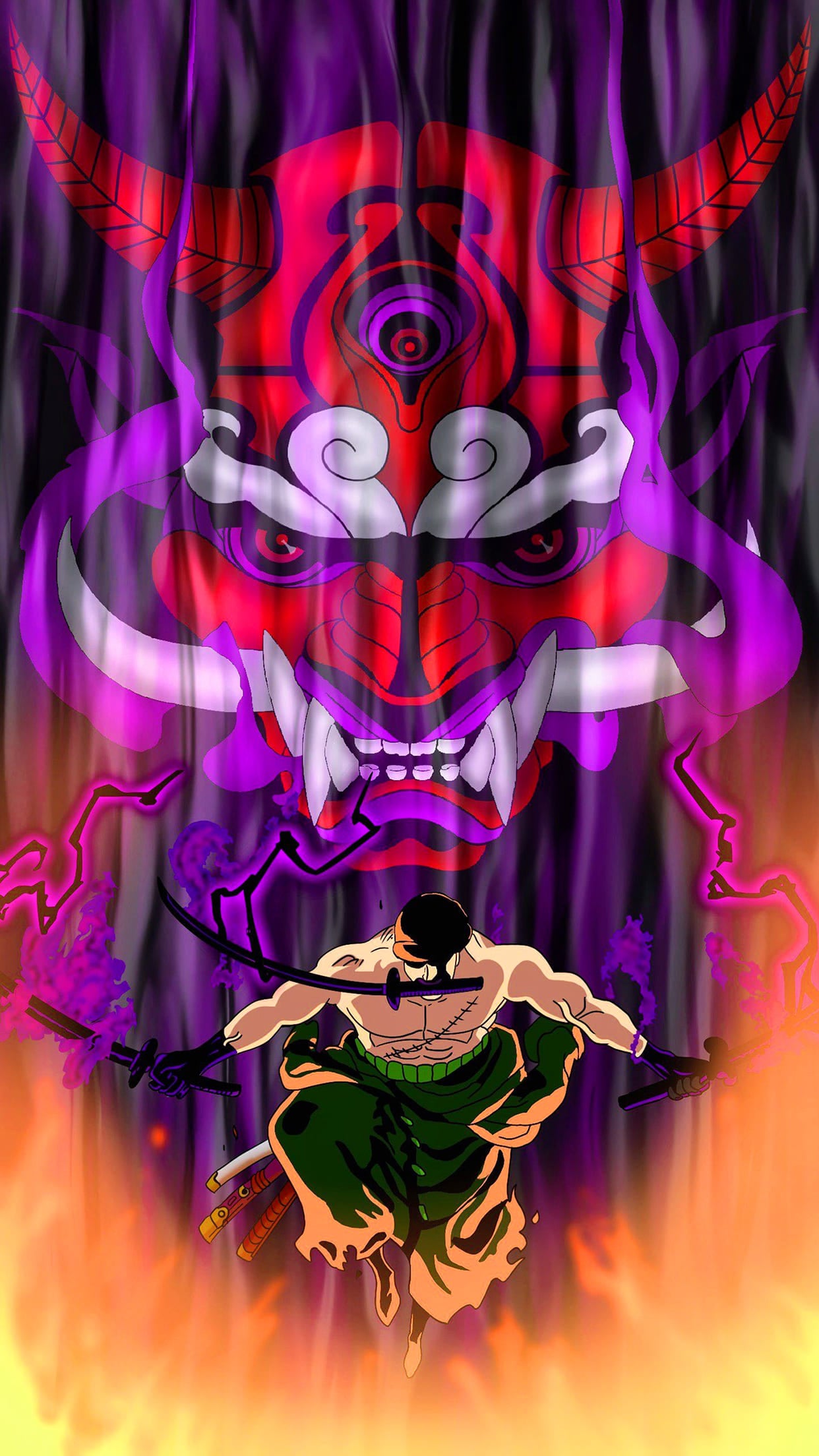 Zoro King of Hell Wallpapers